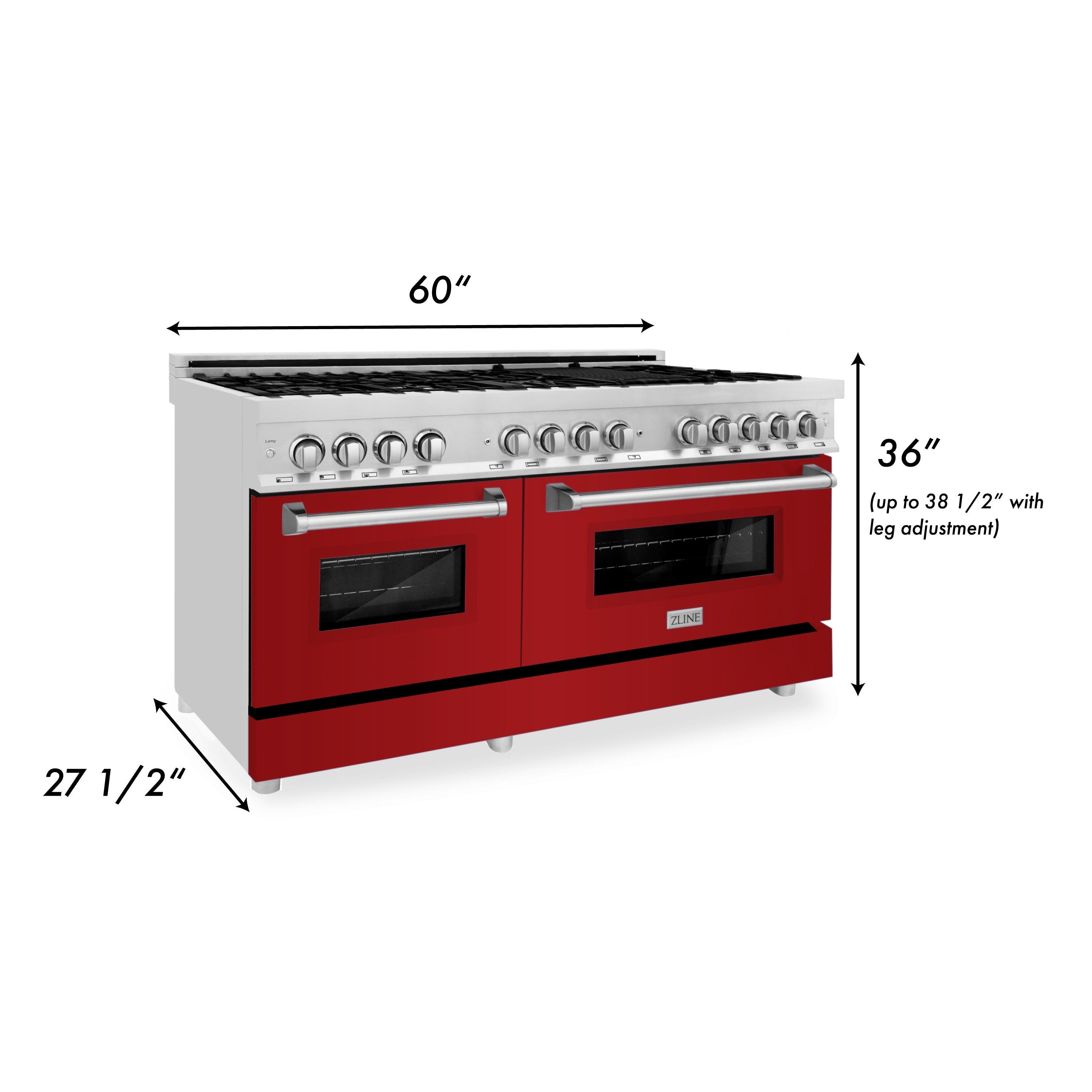 Zline RABM60 Stainless Steel And Blue Matte Door