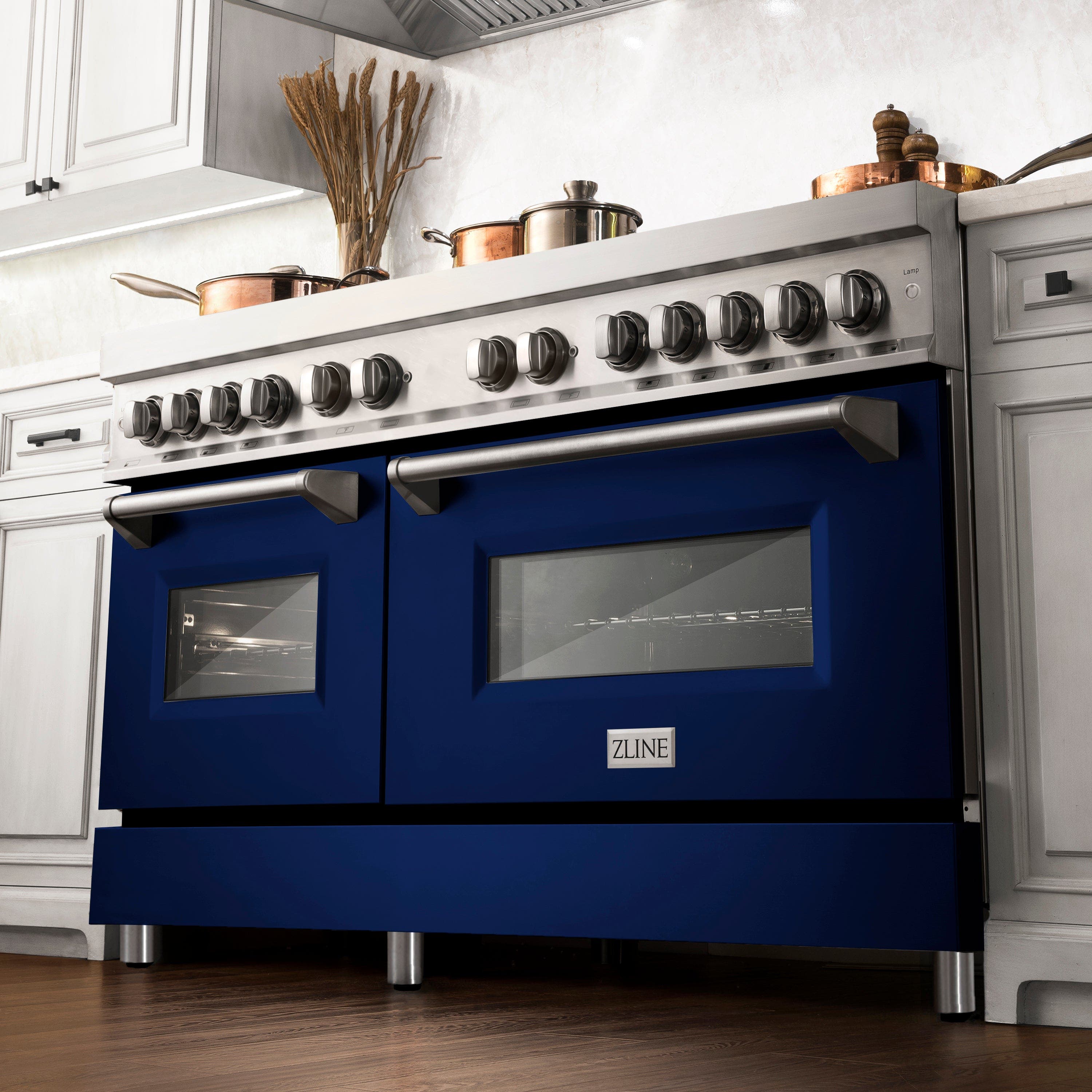 Zline RABM60 Stainless Steel And Blue Matte Door