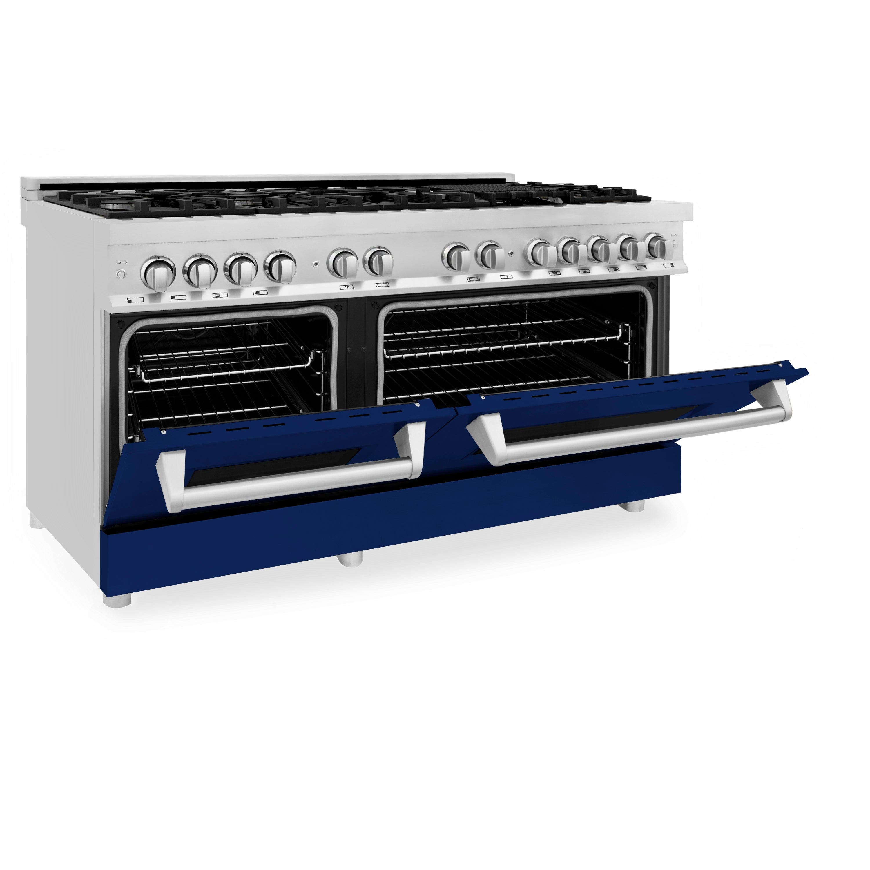 Zline RABM60 Stainless Steel And Blue Matte Door