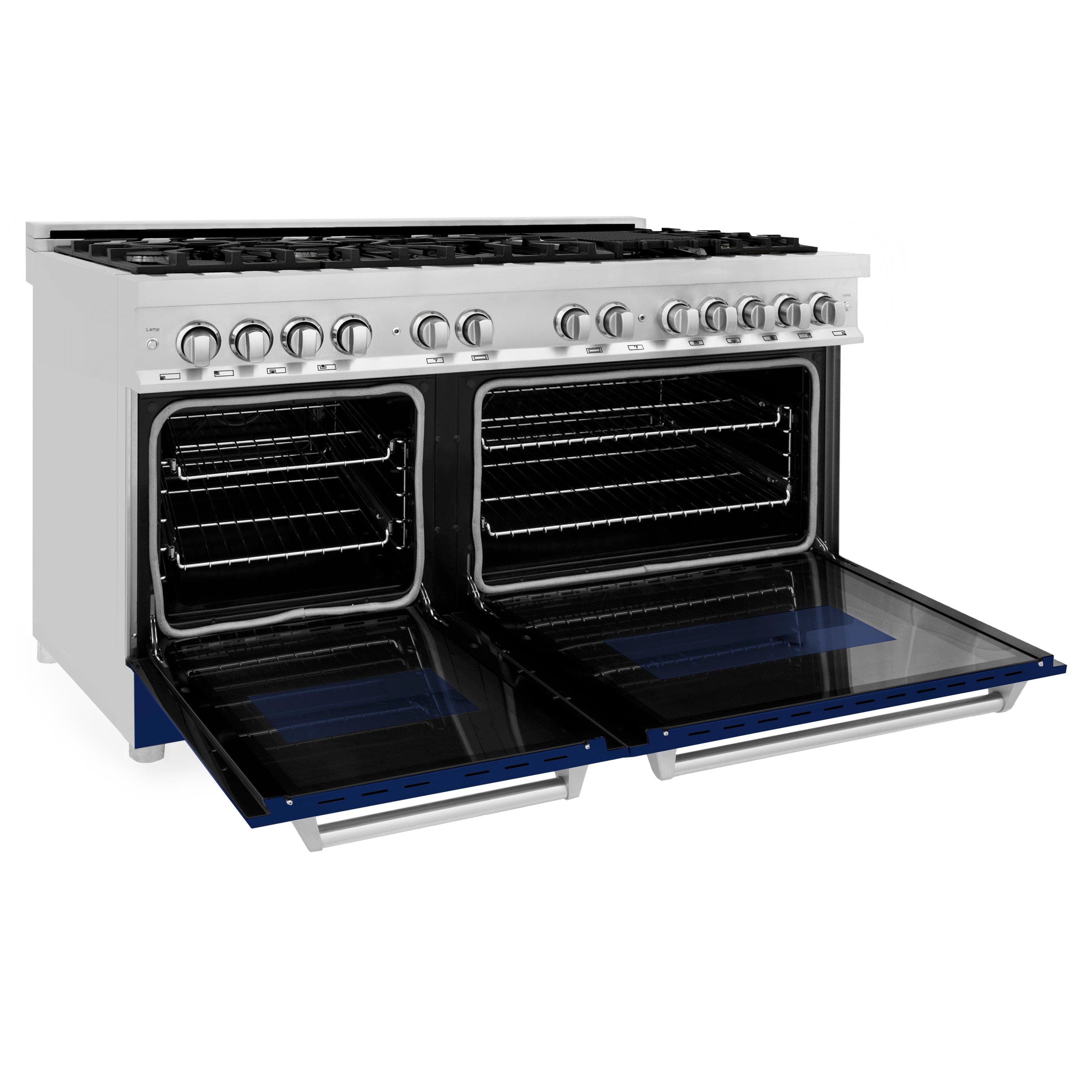 Zline RABM60 Stainless Steel And Blue Matte Door
