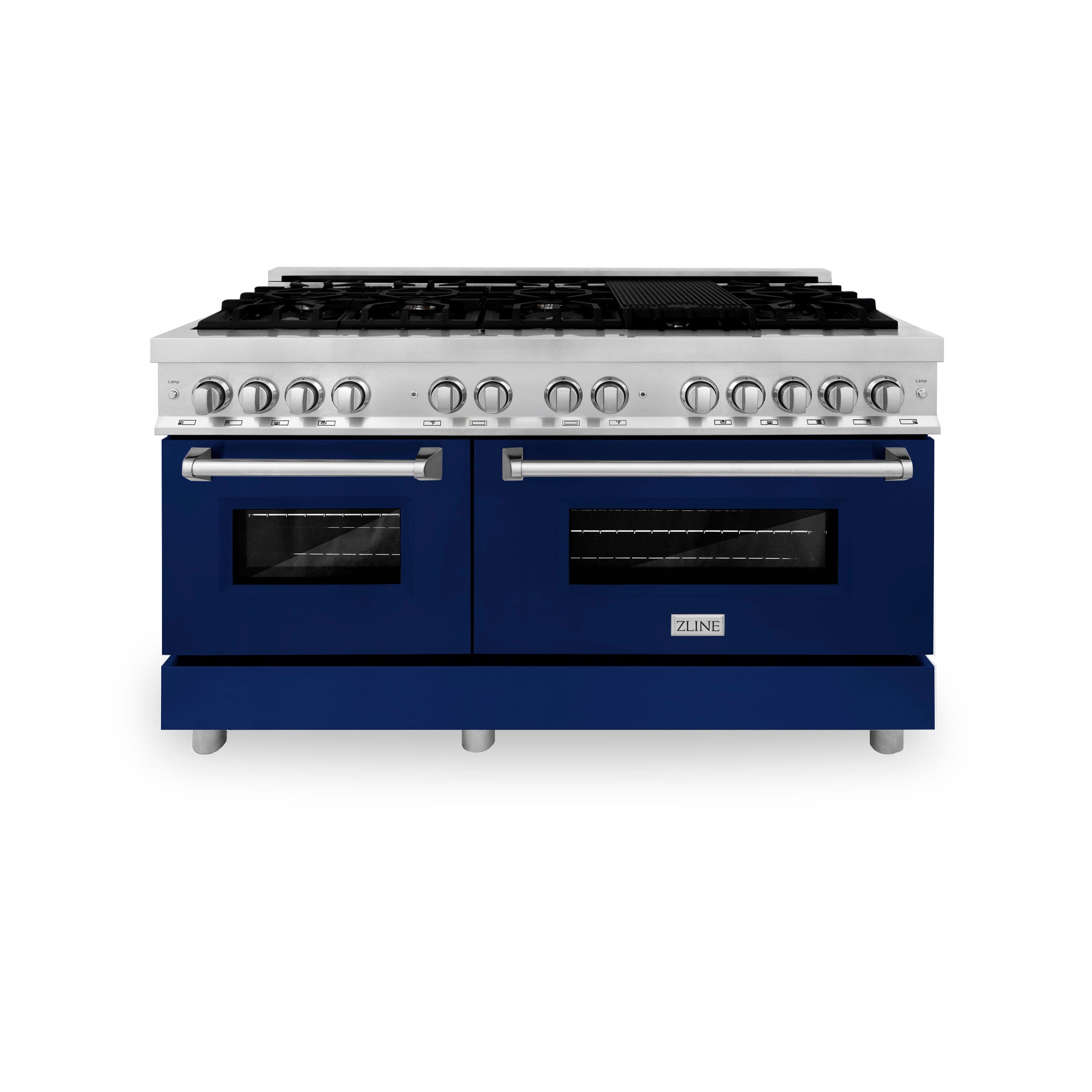 Zline RABM60 Stainless Steel And Blue Matte Door