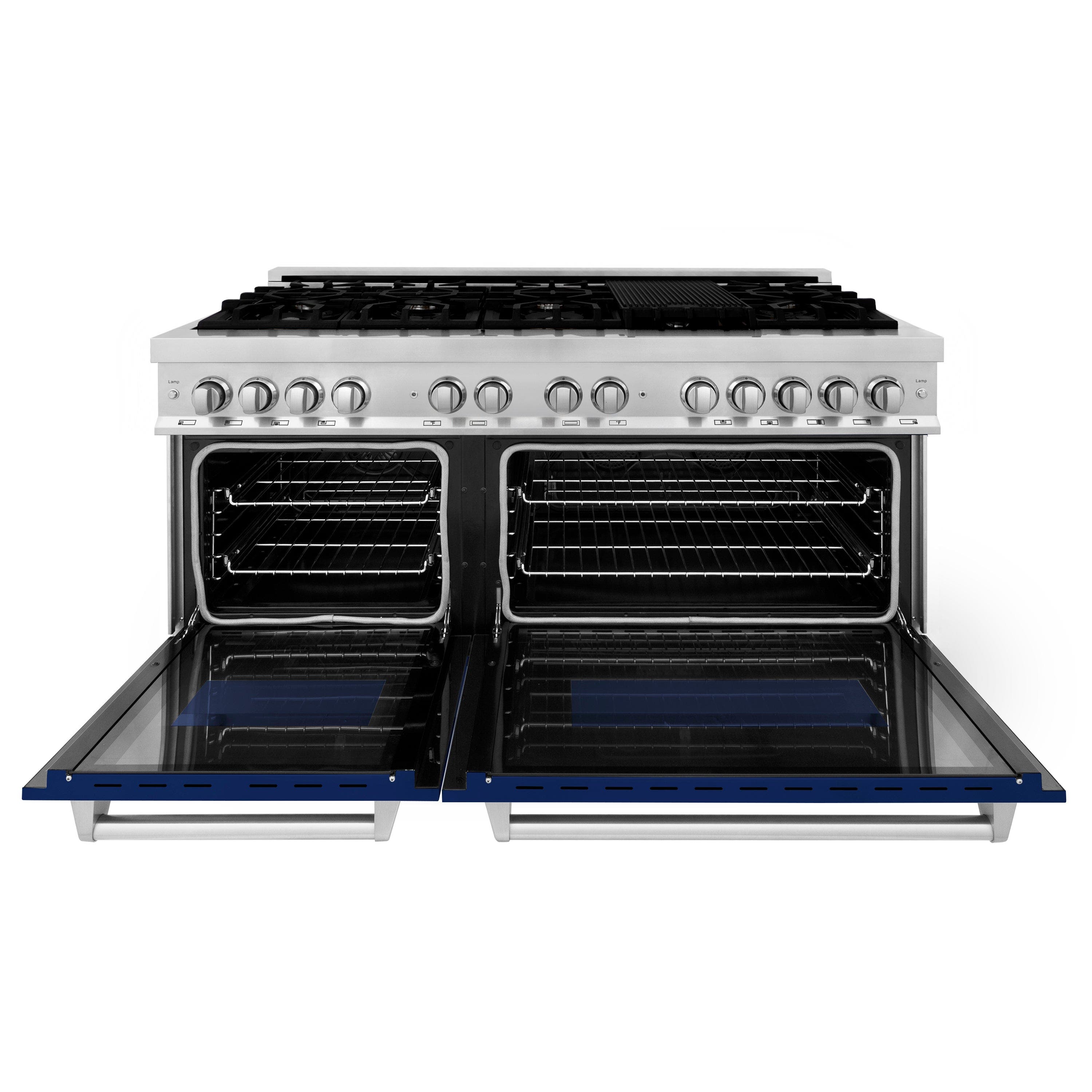 Zline RABM60 Stainless Steel And Blue Matte Door