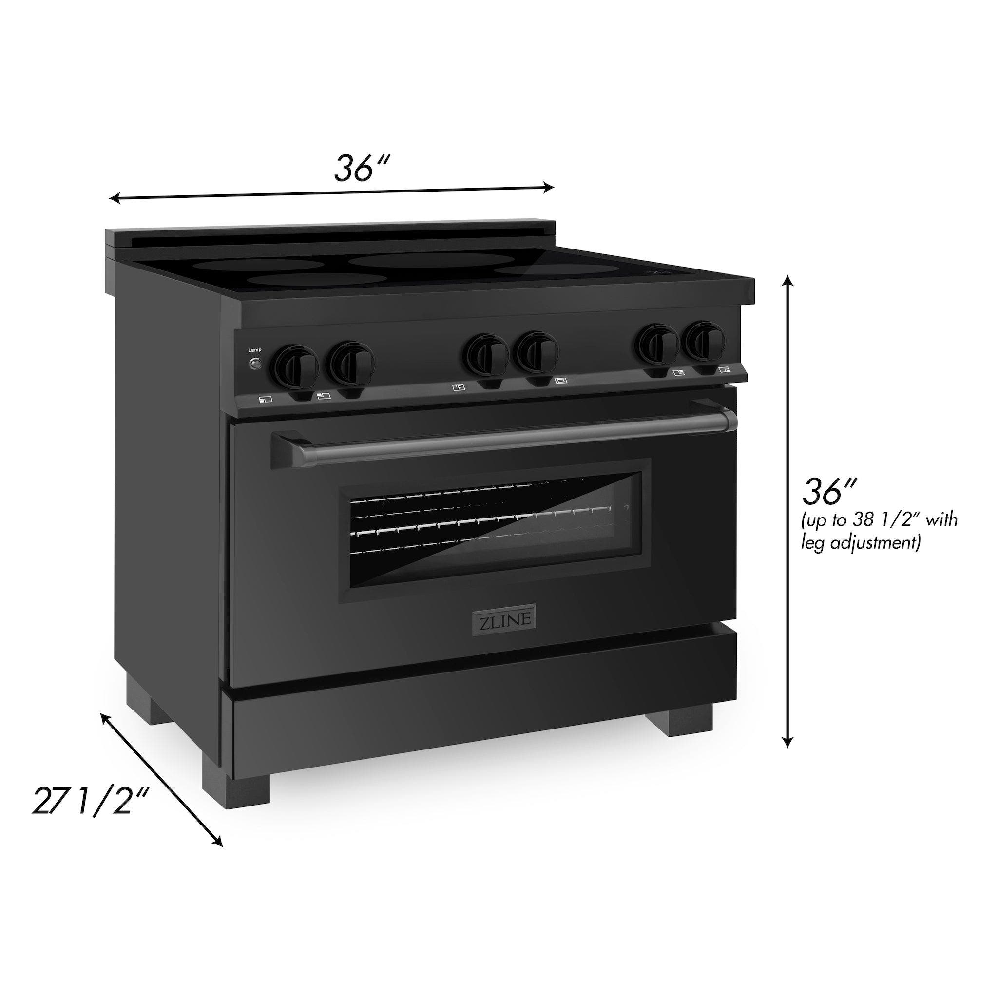 Zline RAINDBS36 Black Stainless Steel