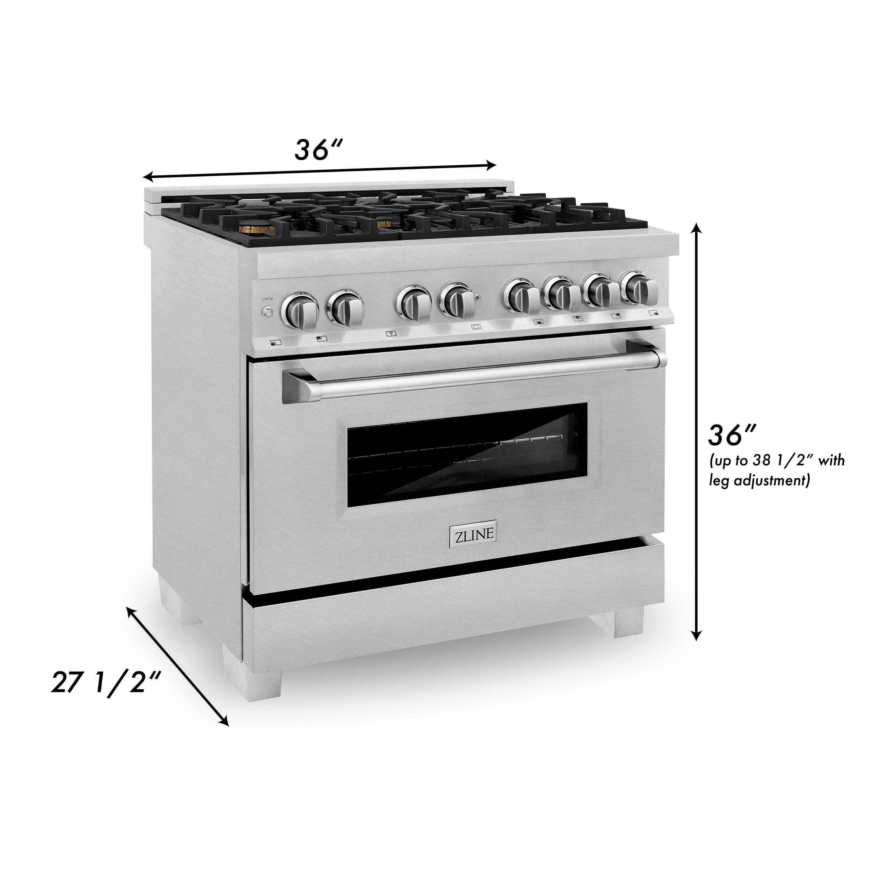 Zline RASSNBR36 Dura Snow Stainless Steel