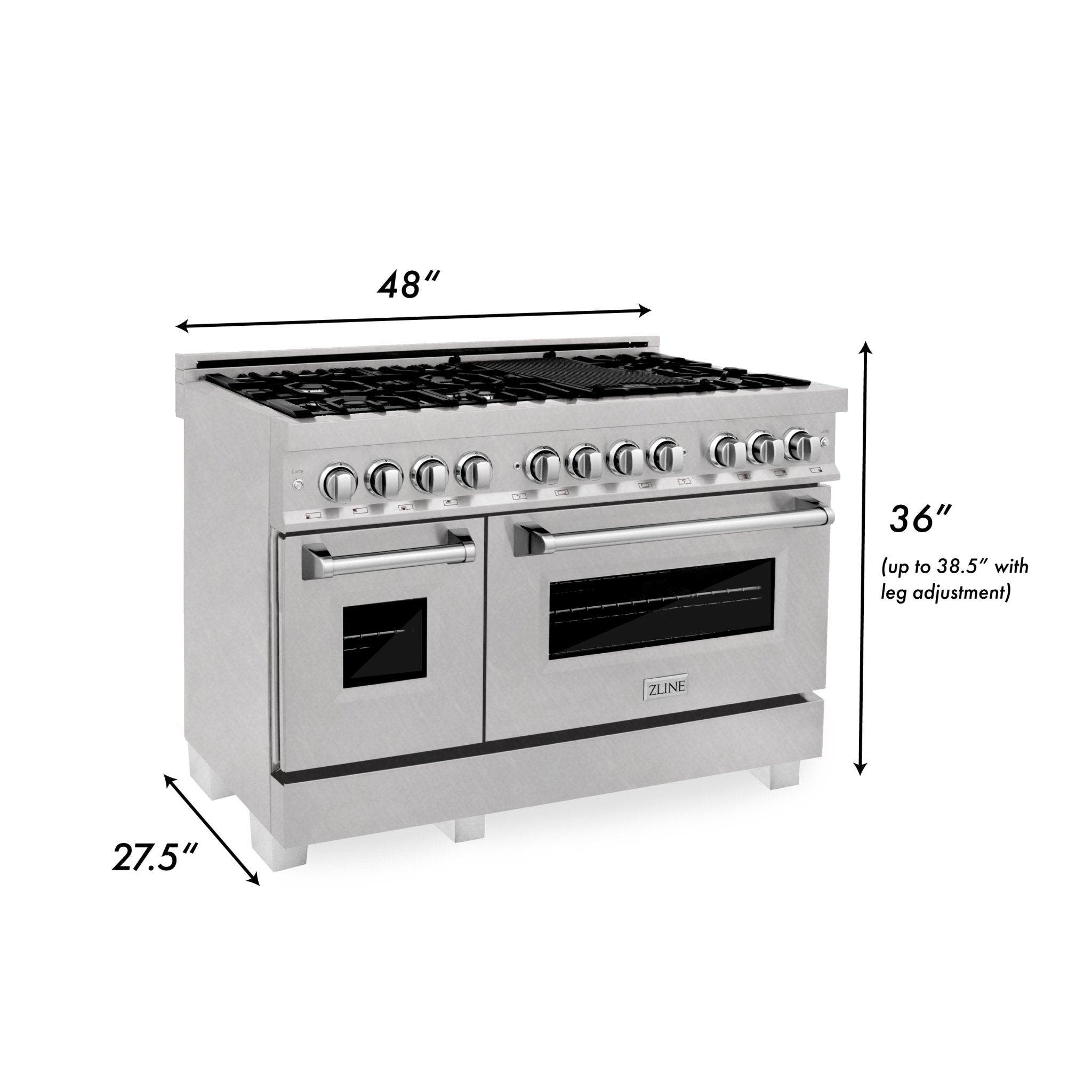 Zline RASSNBR48 Dura Snow Stainless Steel