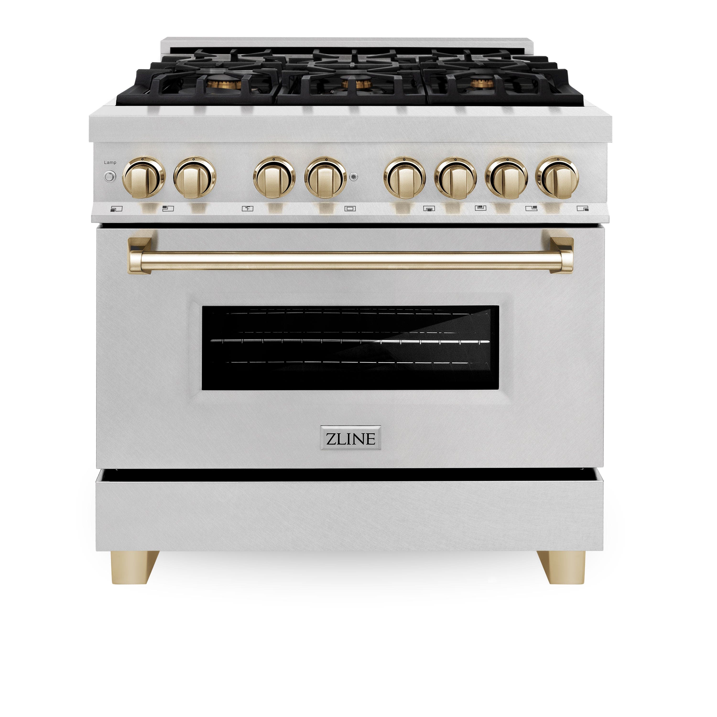 Zline RASZSN36MB Durasnow Stainless Steel with Matte Black Accents