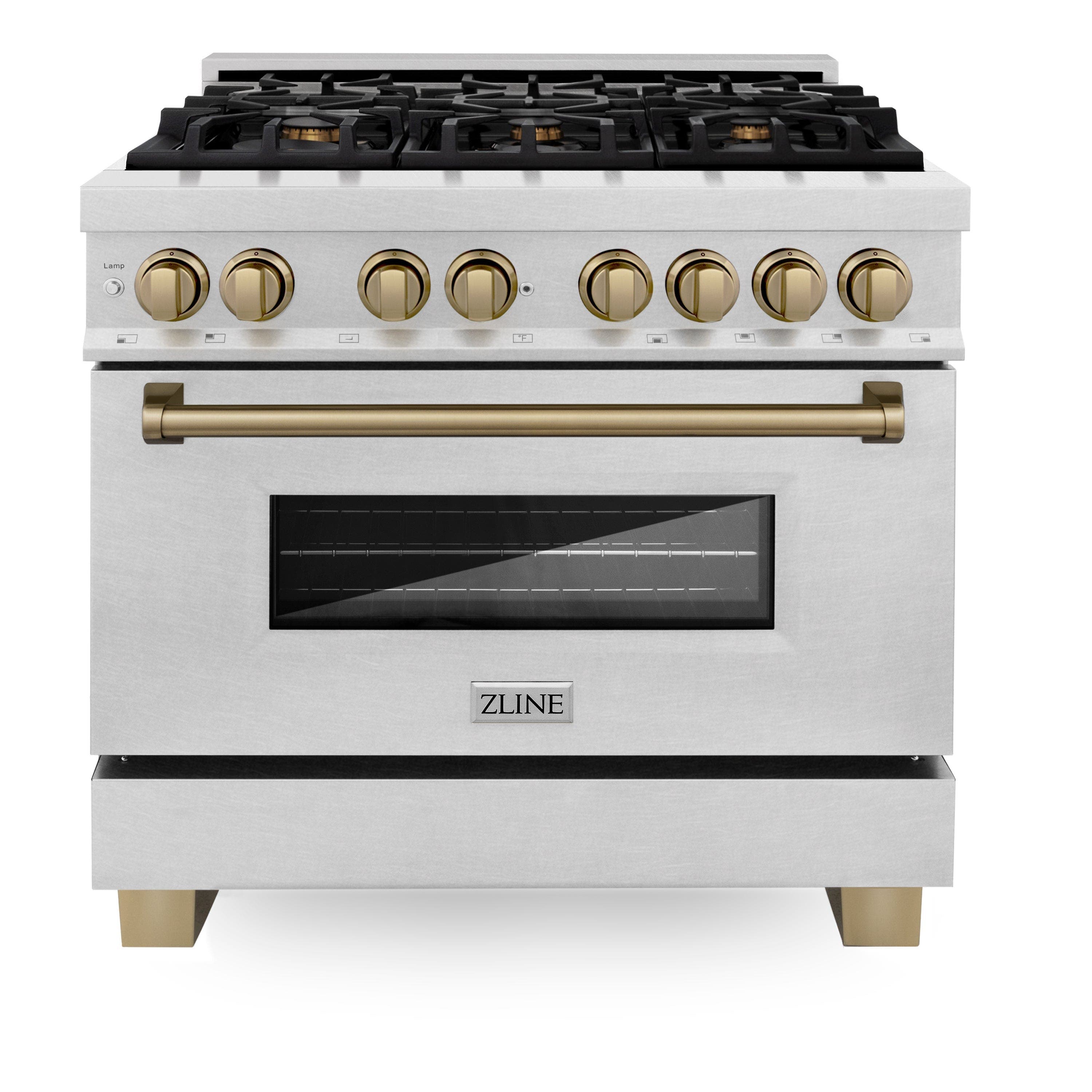 Zline RASZSN36MB Durasnow Stainless Steel with Matte Black Accents