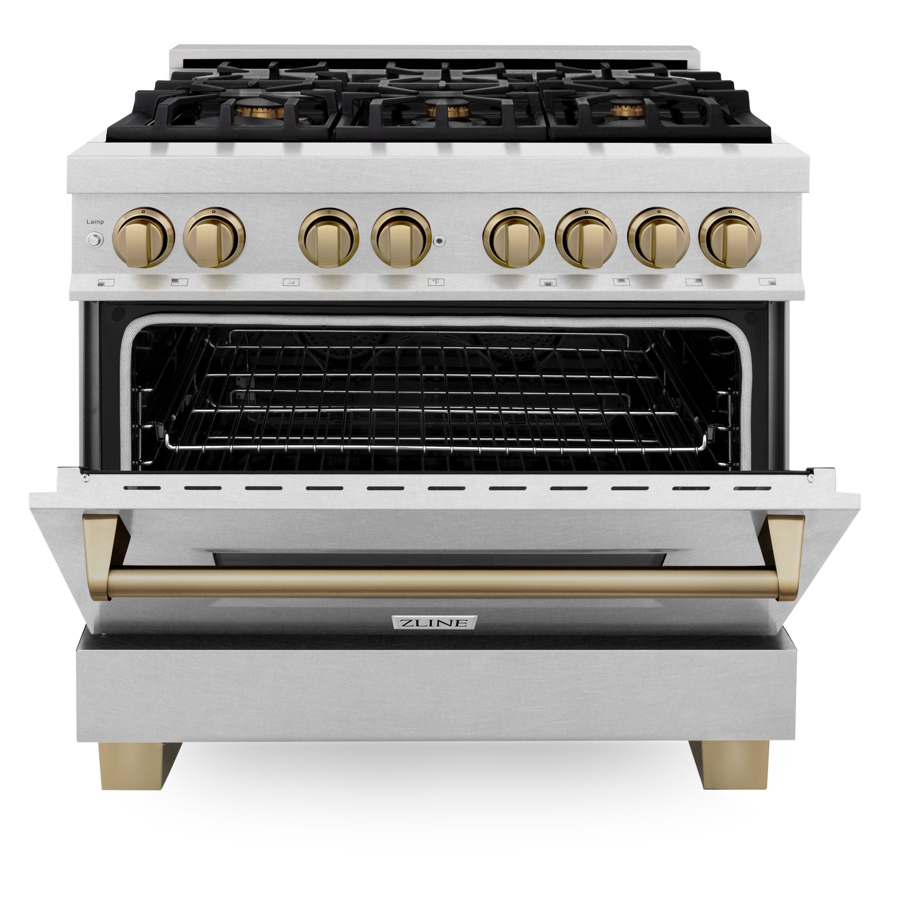 Zline RASZSN36MB Durasnow Stainless Steel with Matte Black Accents