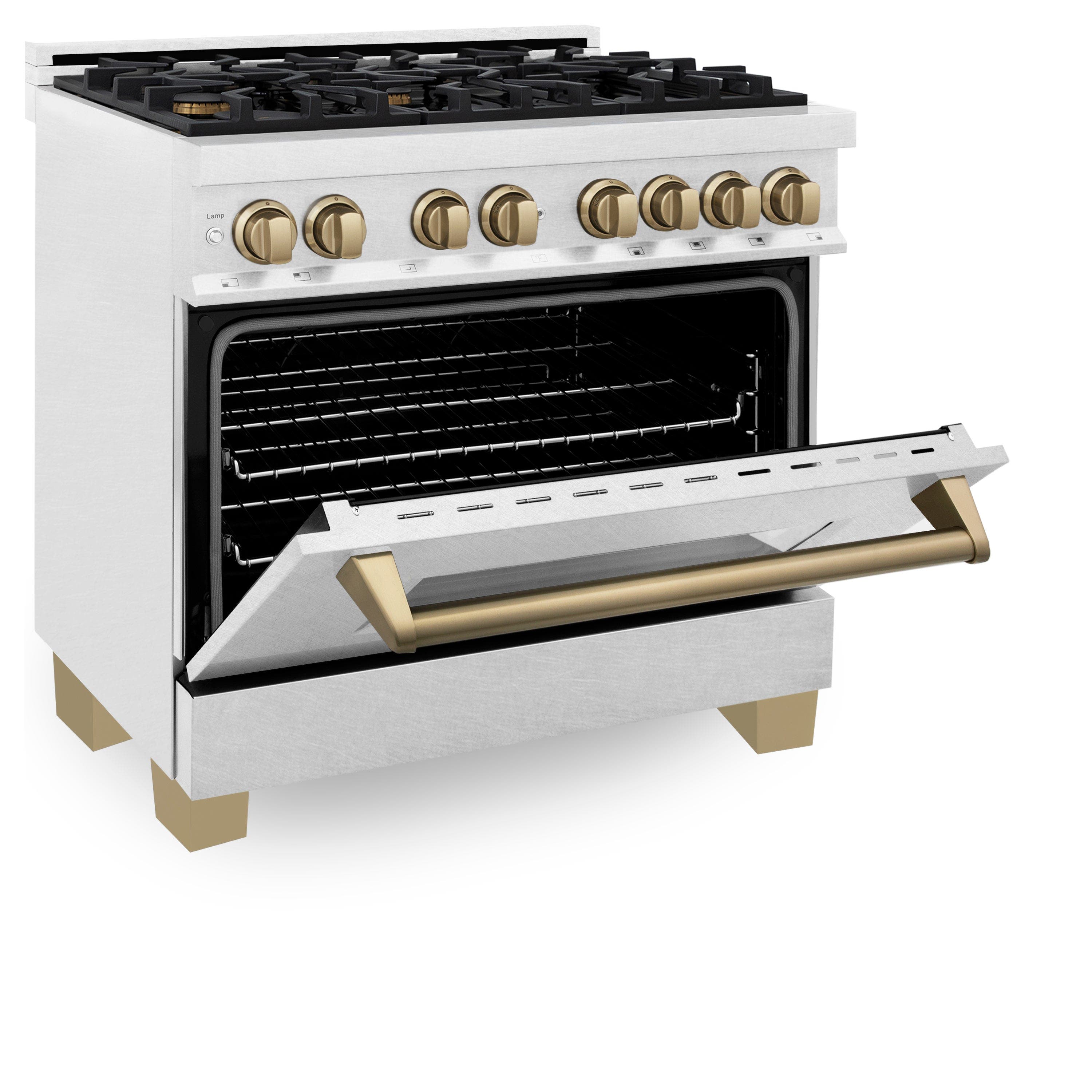 Zline RASZSN36MB Durasnow Stainless Steel with Matte Black Accents