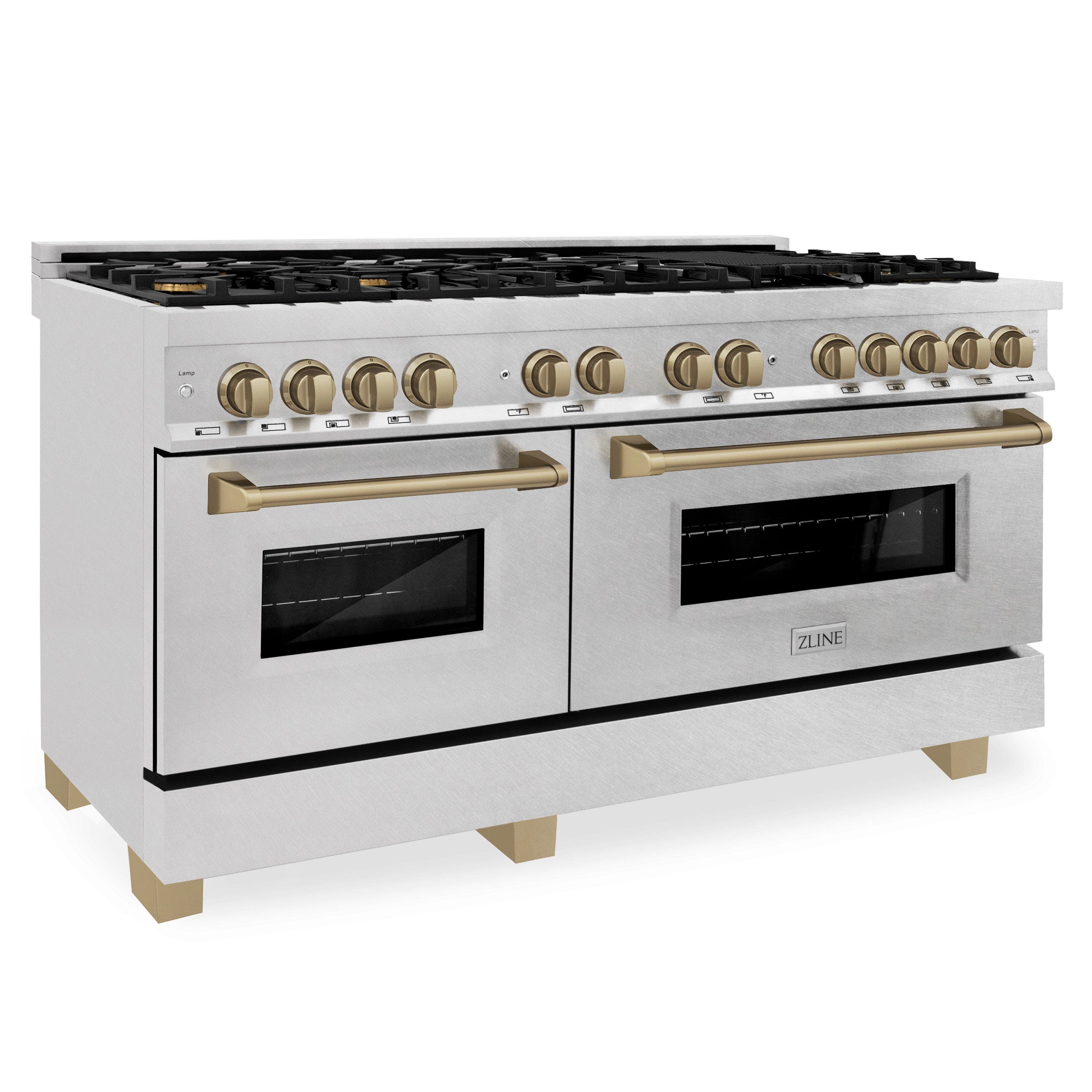 Zline RASZSN60CB Durasnow Stainless Steel With Champagne Bronze Acc...