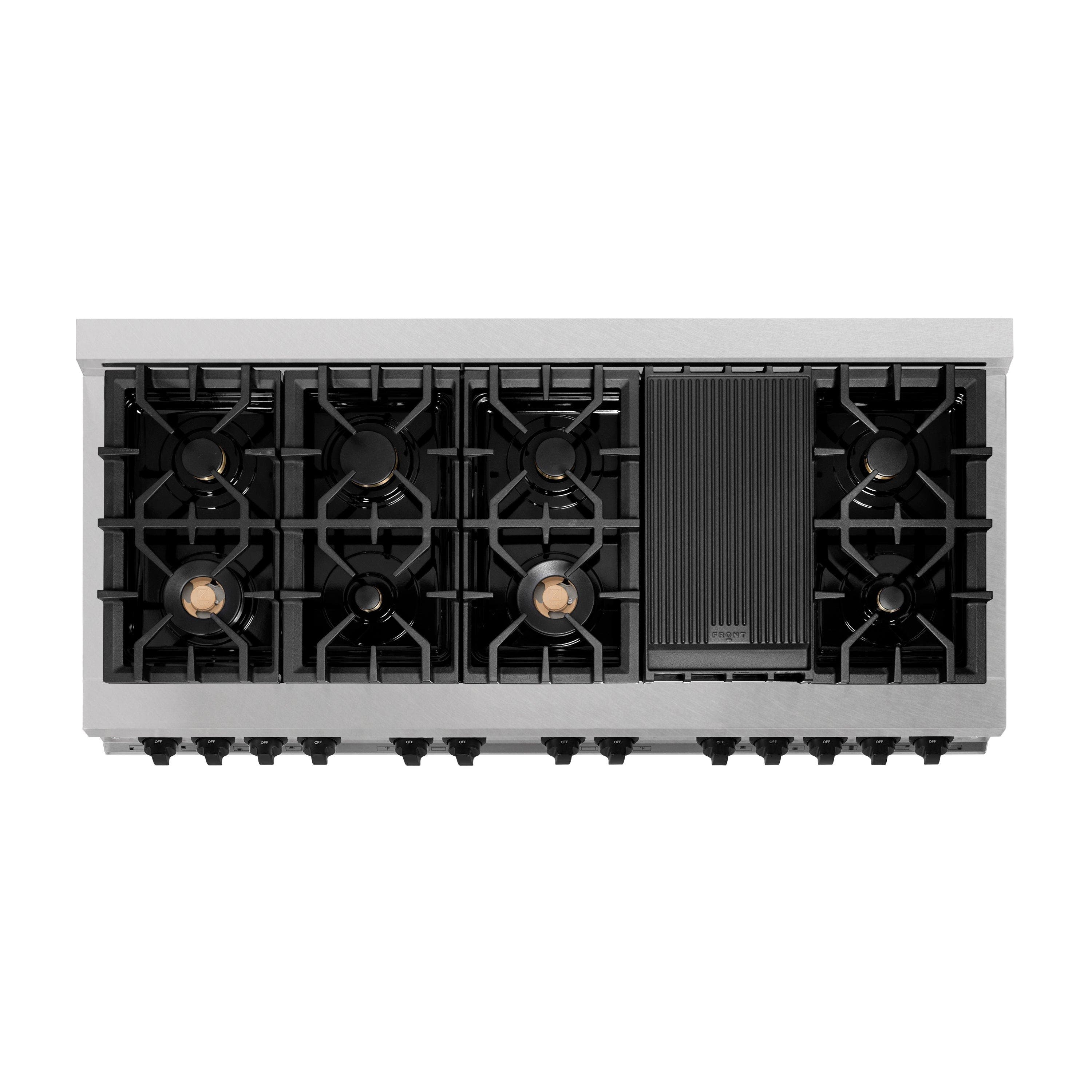Zline RASZSN60CB Durasnow Stainless Steel With Champagne Bronze Acc...