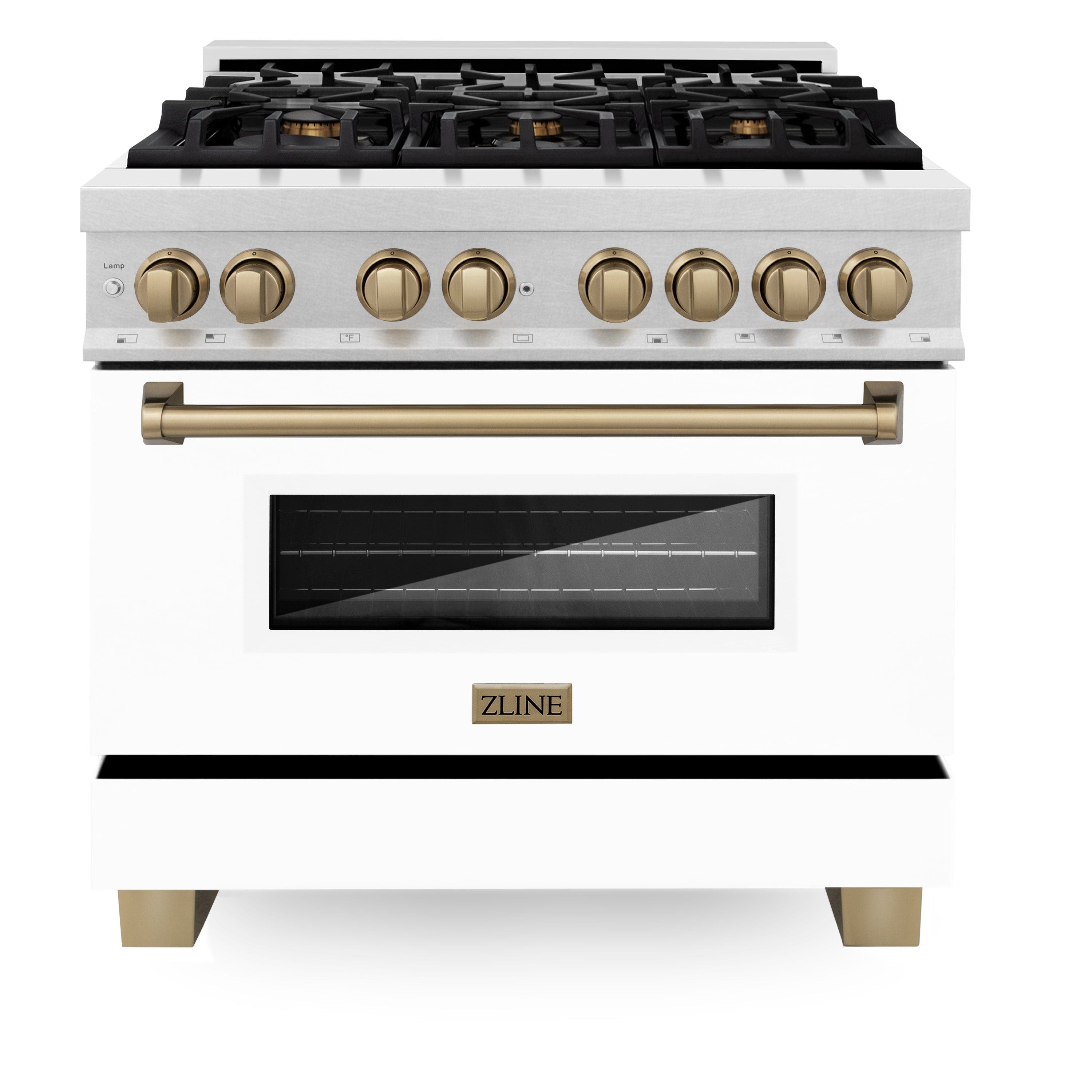 Zline RASZWM36MB Durasnow Stainless Steel with White Matte Door and...