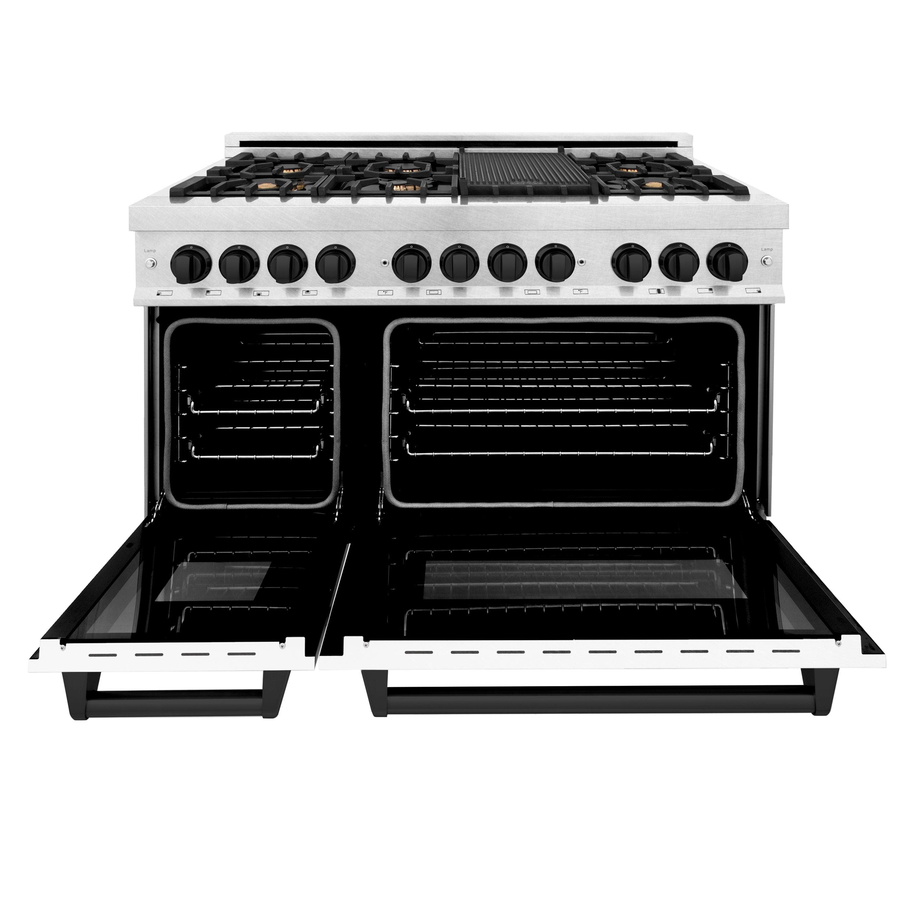 Zline RASZWM48MB Durasnow Stainless Steel with White Matte Door and...