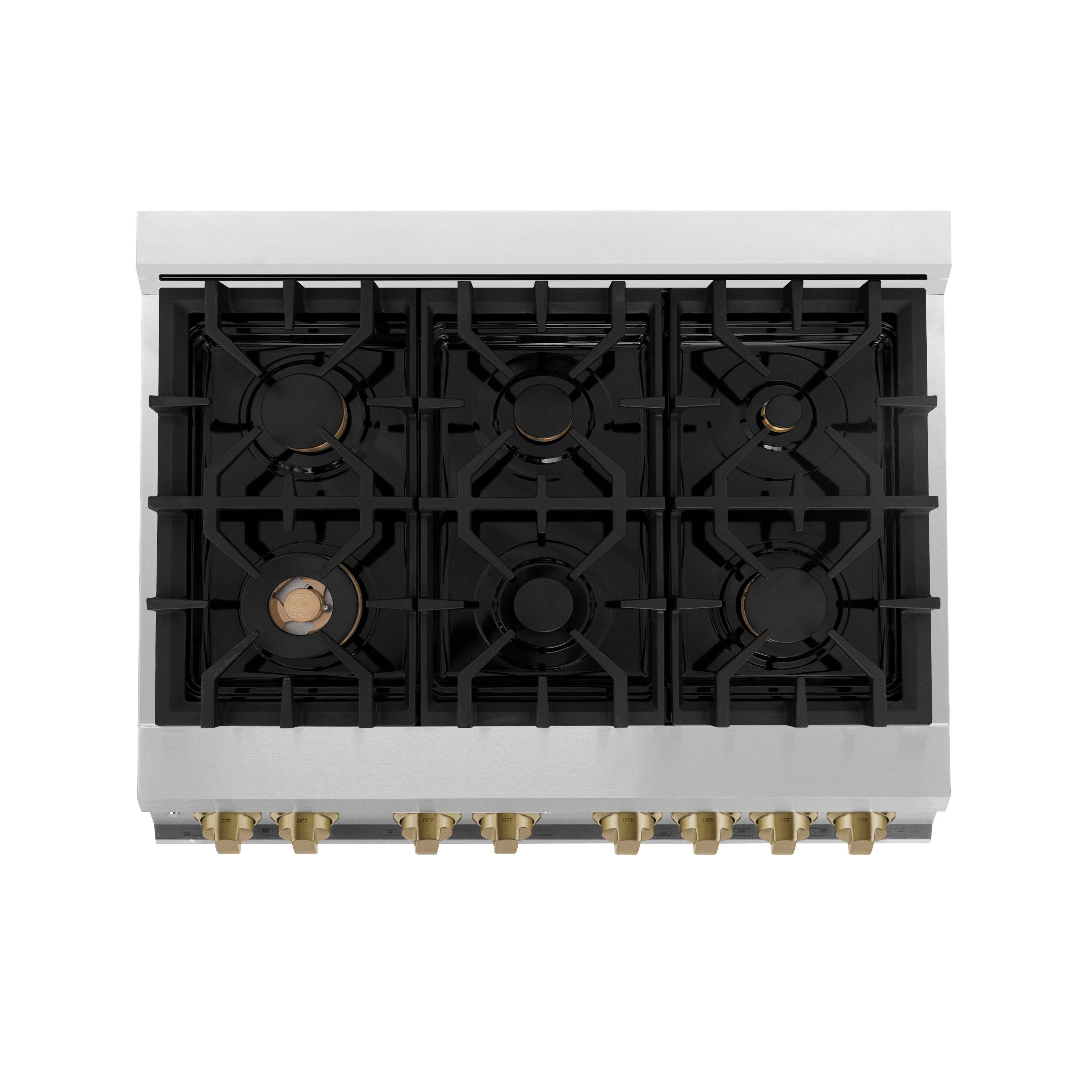 Zline RAZ36MB Stainless Steel with Matte Black Accents