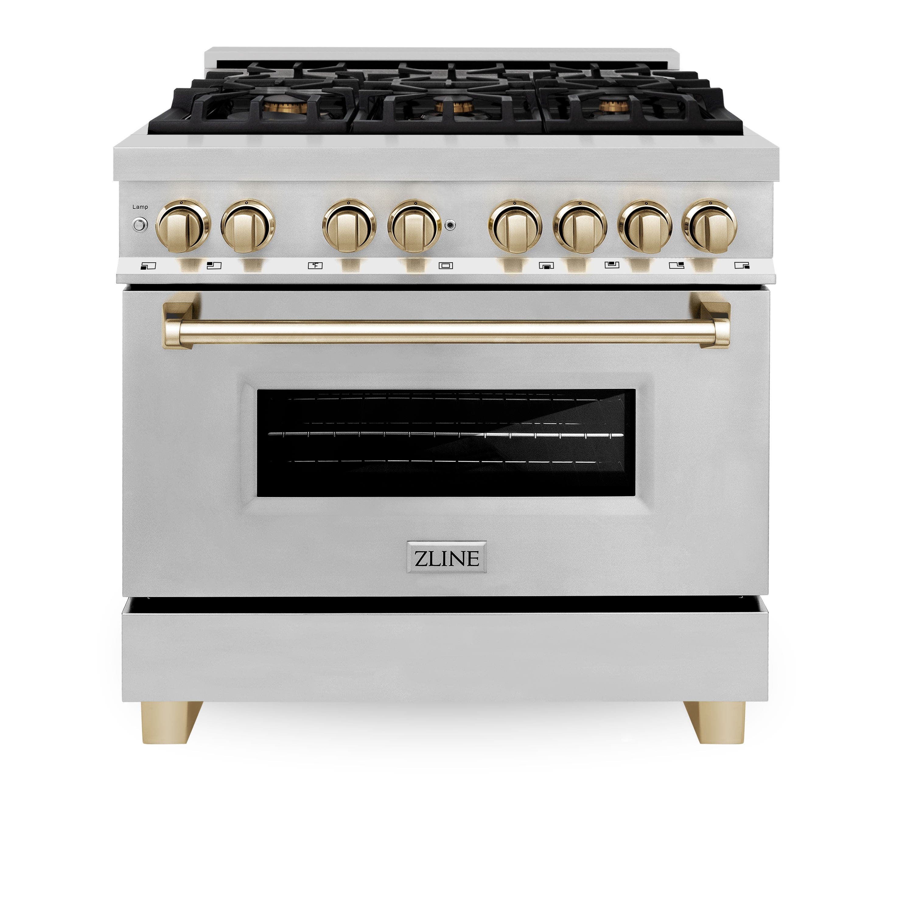 Zline RAZ36MB Stainless Steel with Matte Black Accents