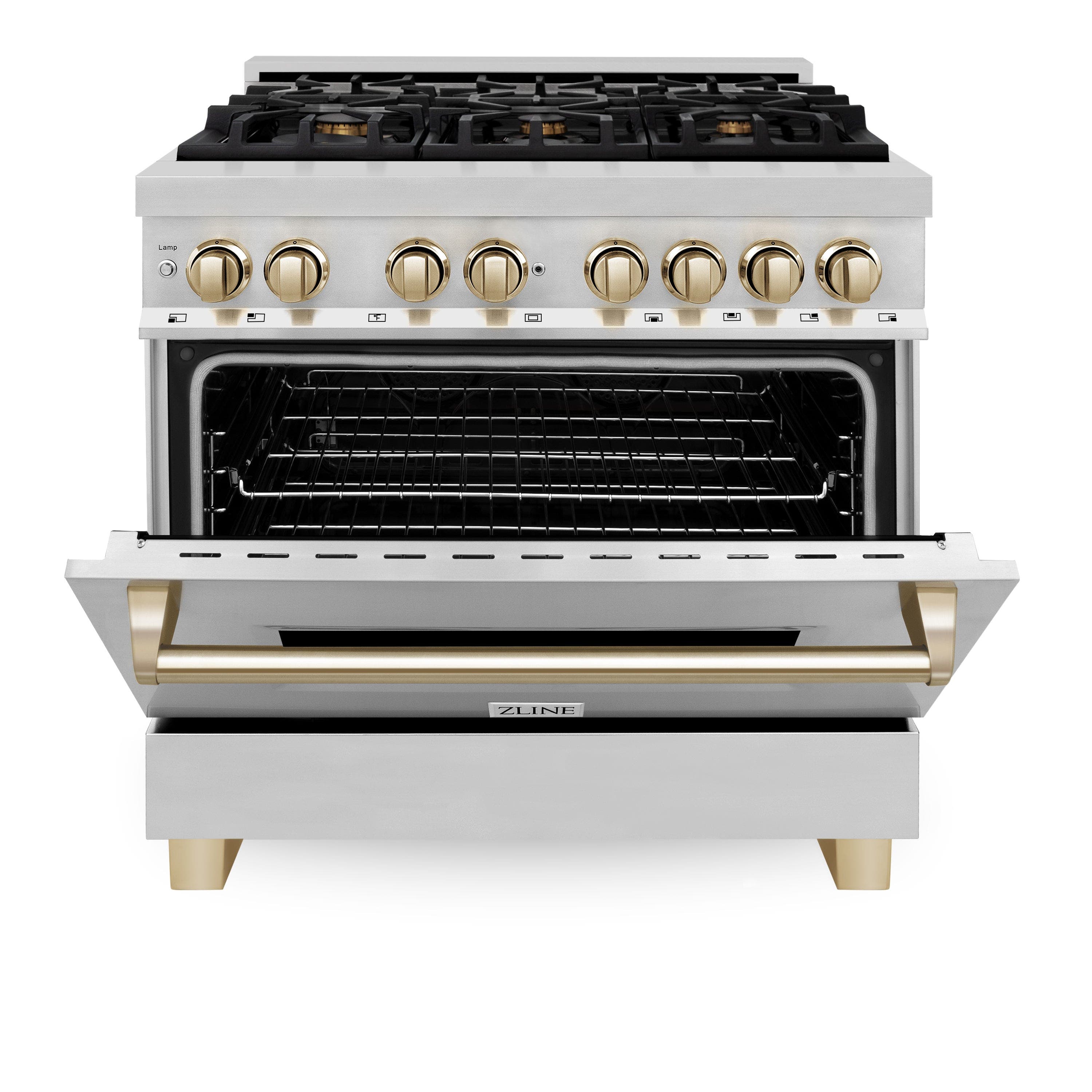 Zline RAZ36MB Stainless Steel with Matte Black Accents