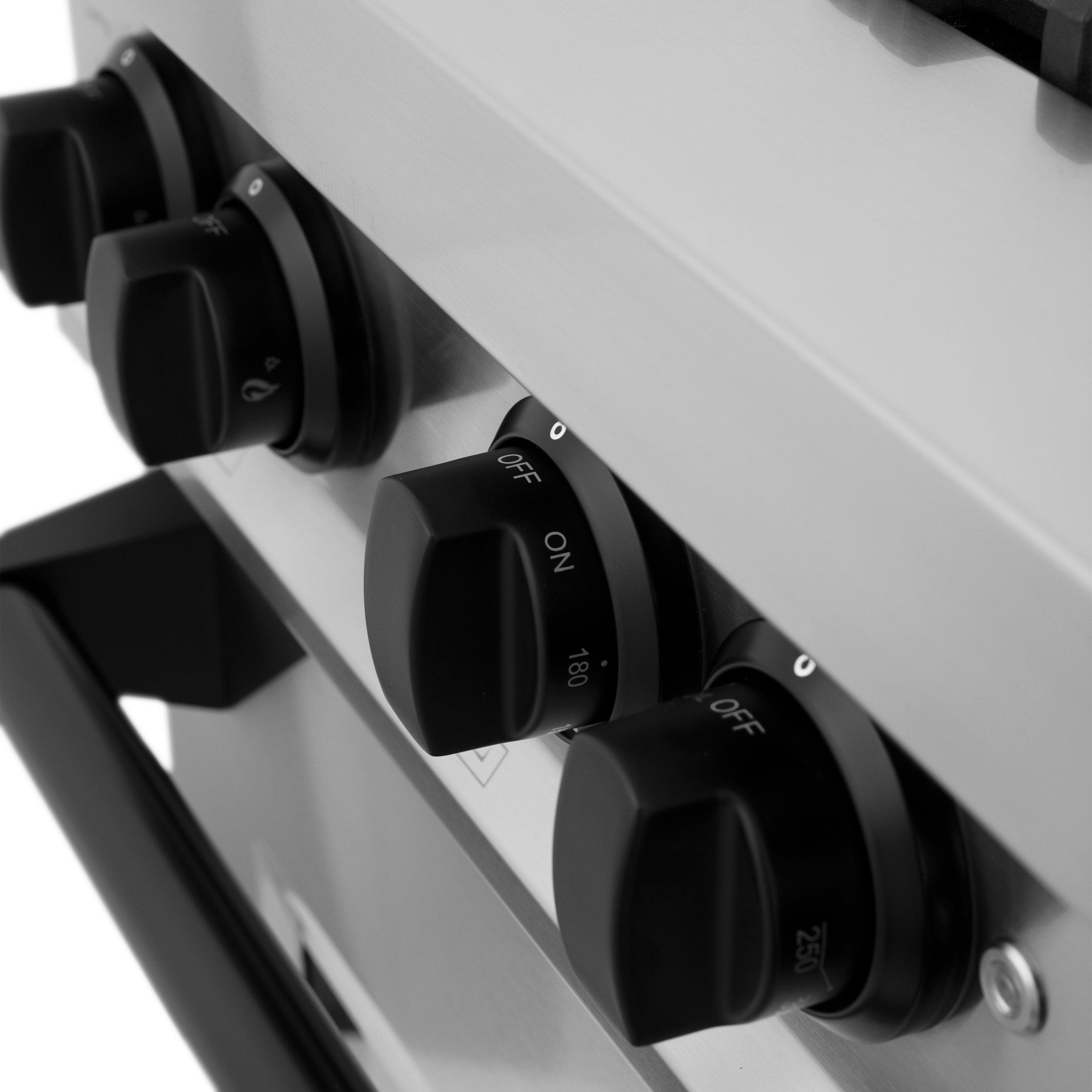 Zline RAZ36MB Stainless Steel with Matte Black Accents