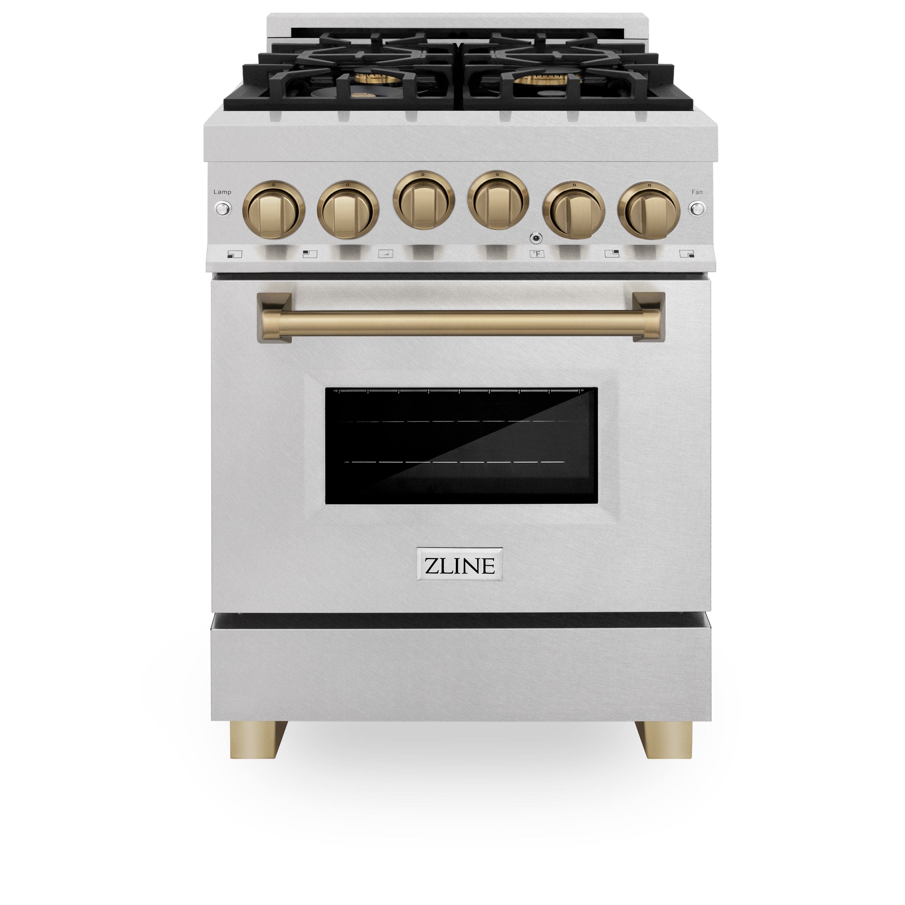 Zline RGSZSN24MB Durasnow Stainless Steel With Matte Black Accents