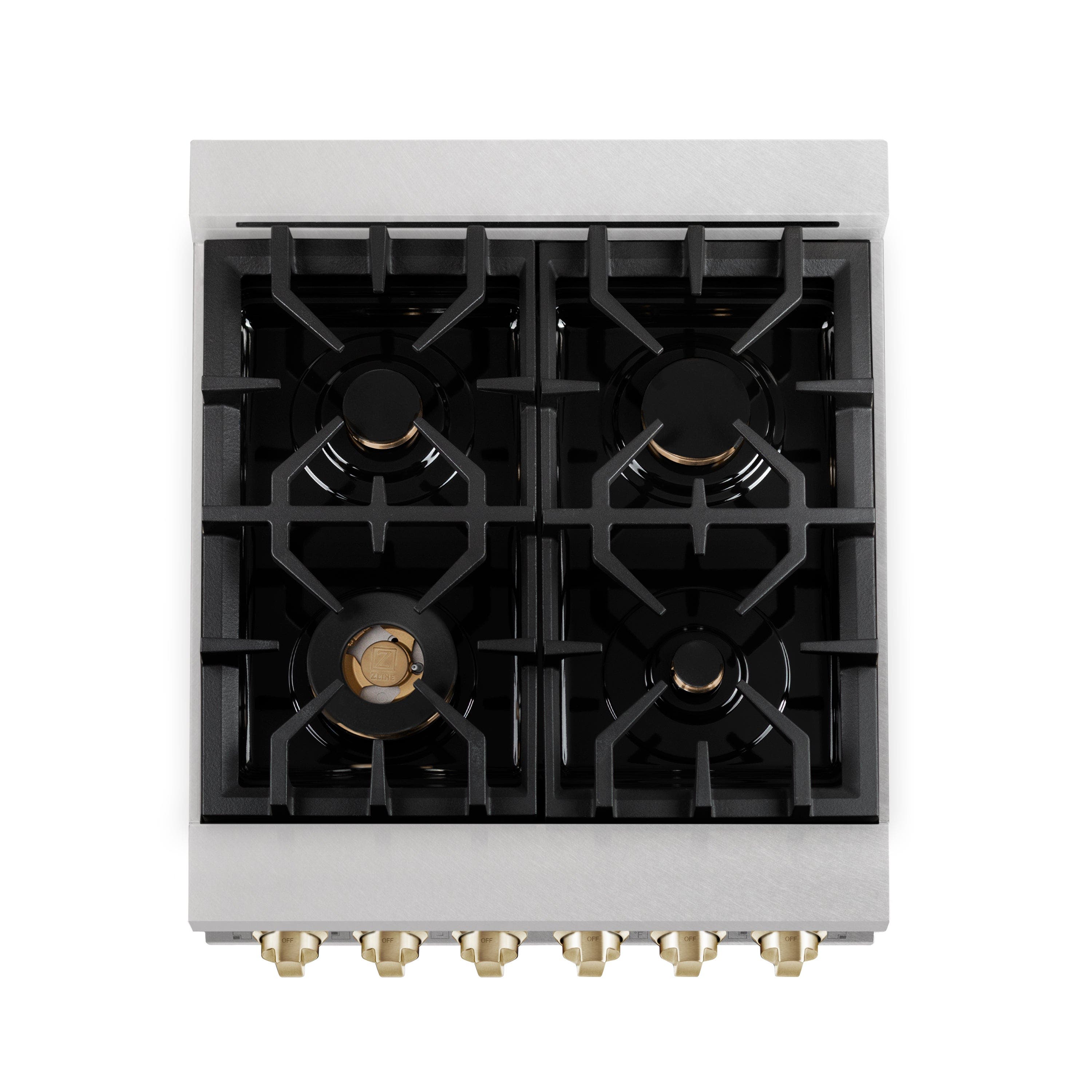 Zline RGSZWM24MB Durasnow Stainless Steel With White Matte Door And...