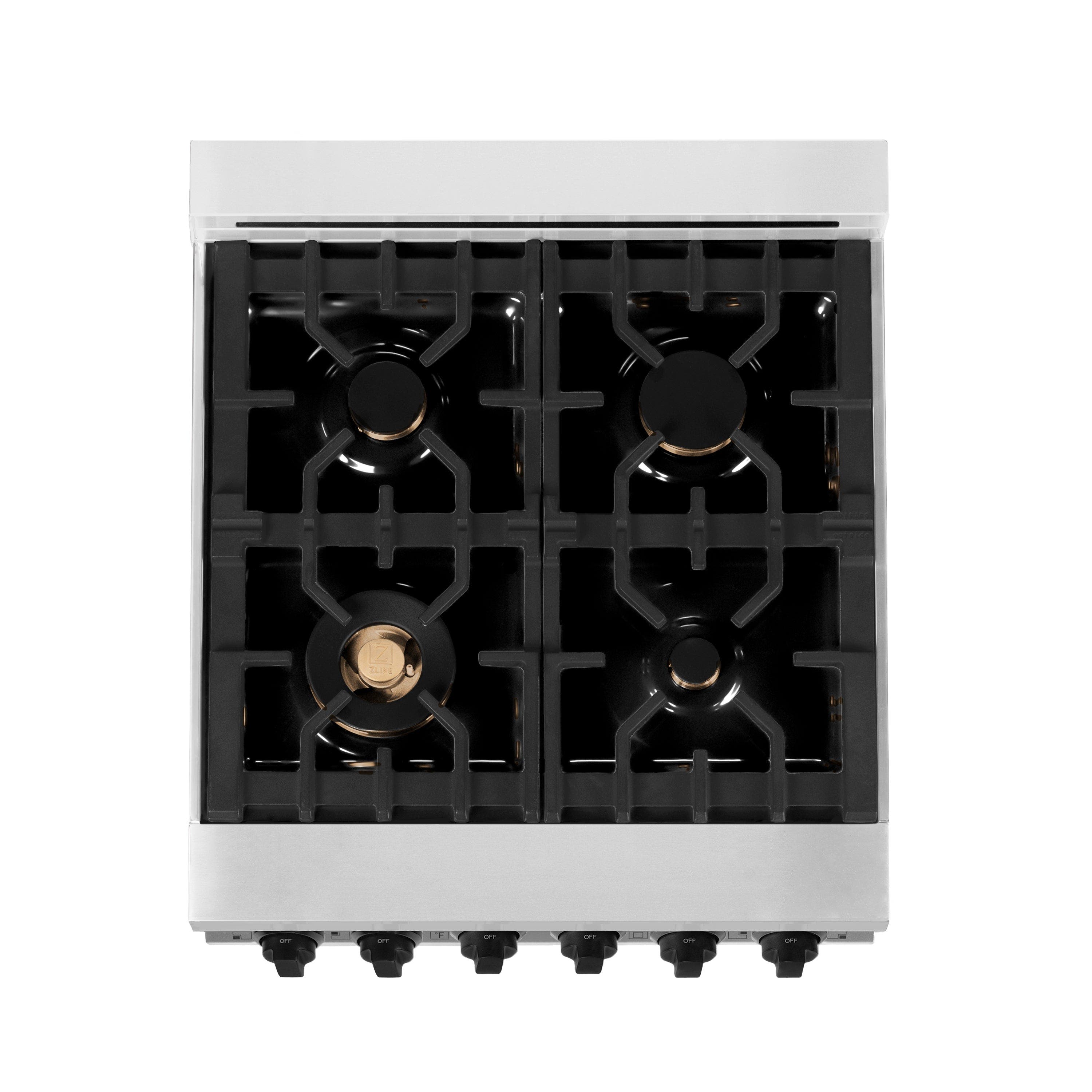 Zline RGSZWM24MB Durasnow Stainless Steel With White Matte Door And...