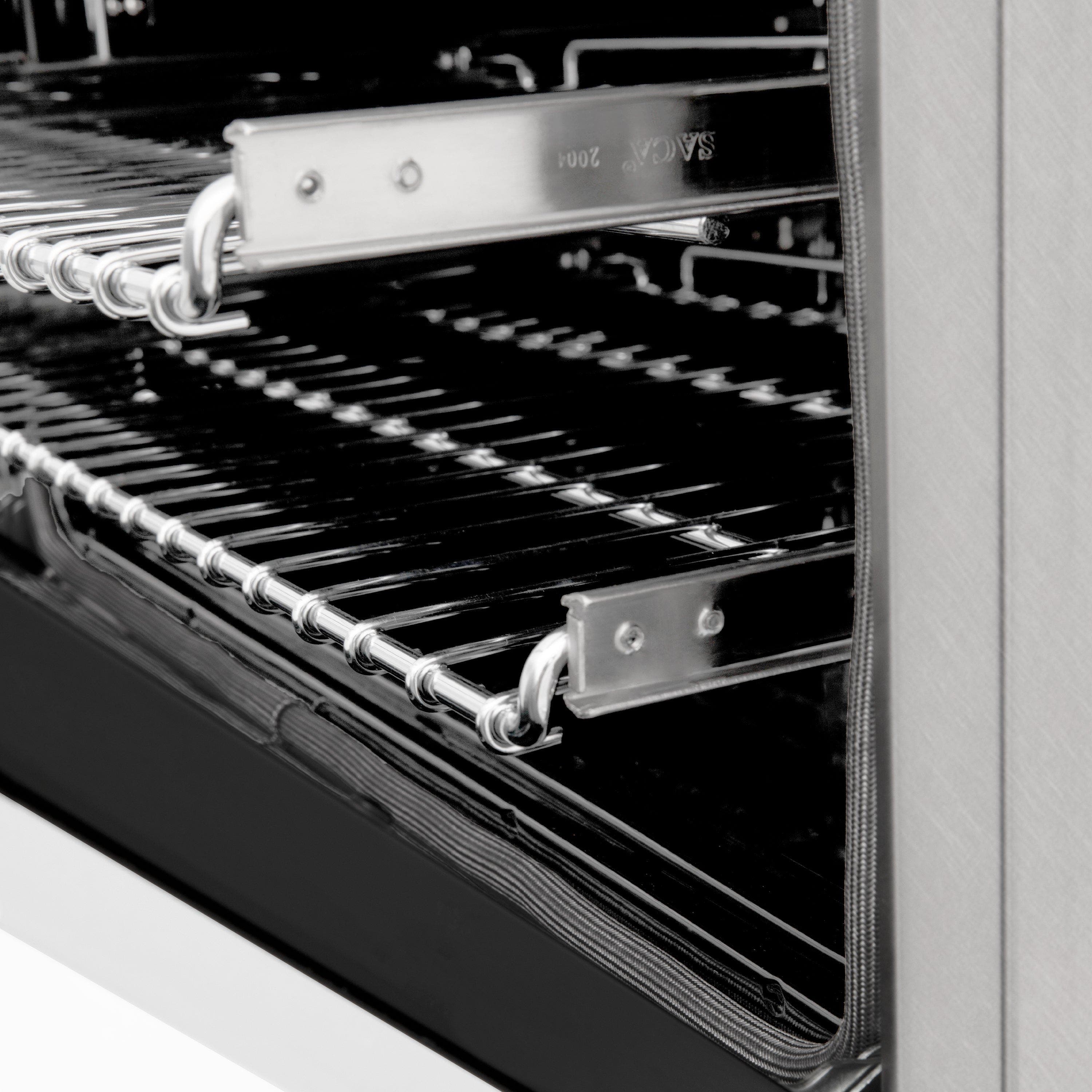 Zline RGSZWM24MB Durasnow Stainless Steel With White Matte Door And...