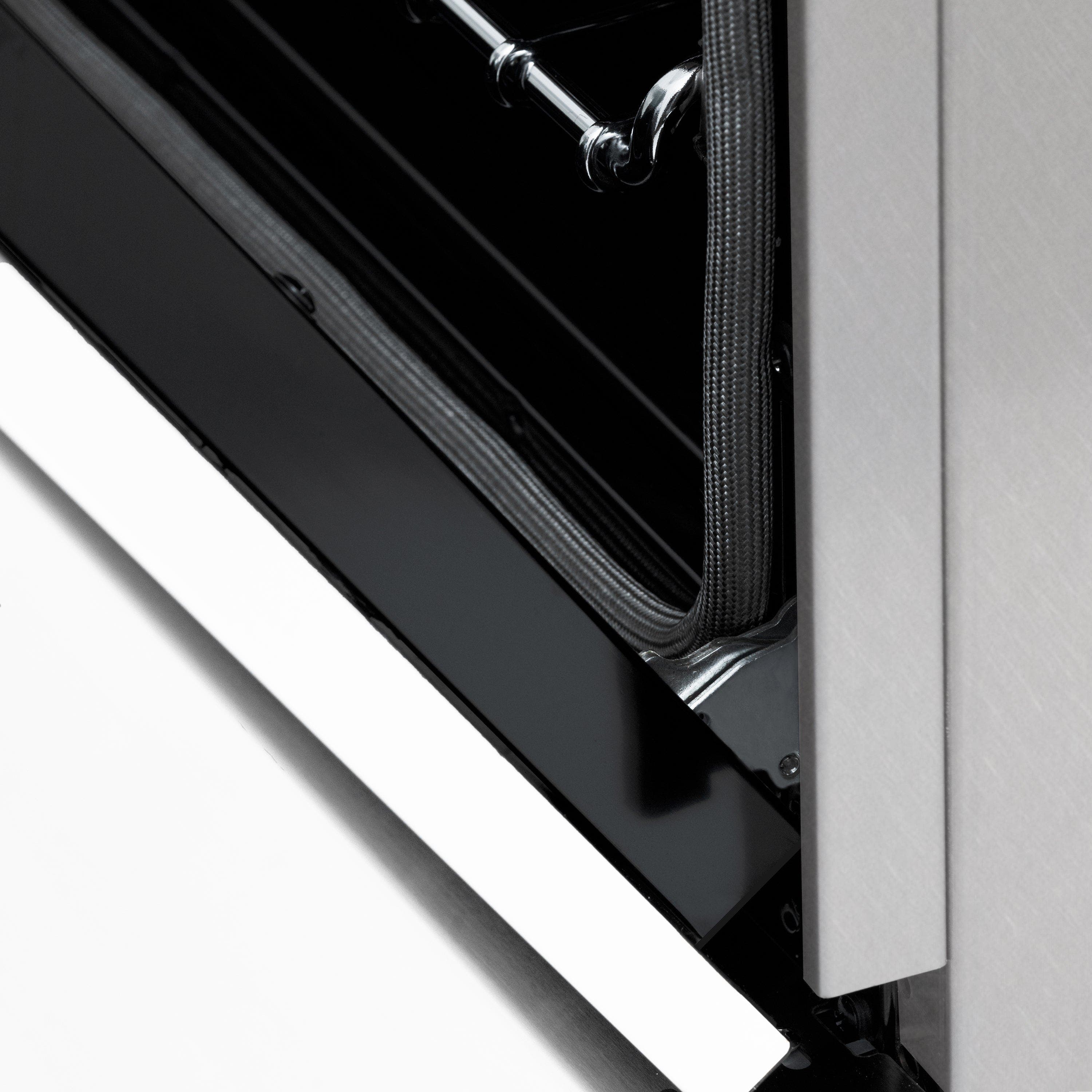 Zline RGSZWM24MB Durasnow Stainless Steel With White Matte Door And...