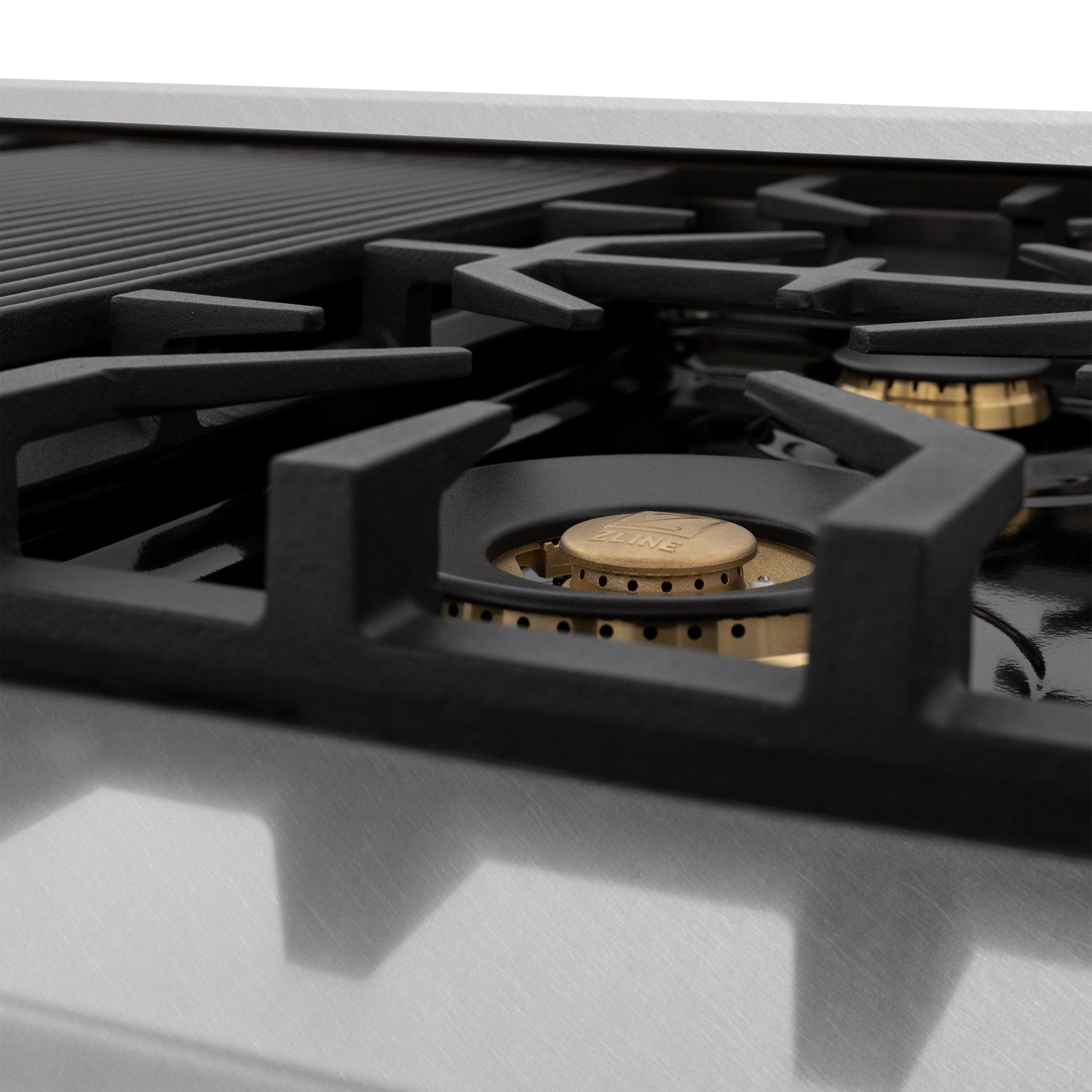 Zline RGSZWM48MB Durasnow Stainless Steel With White Matte Door And...