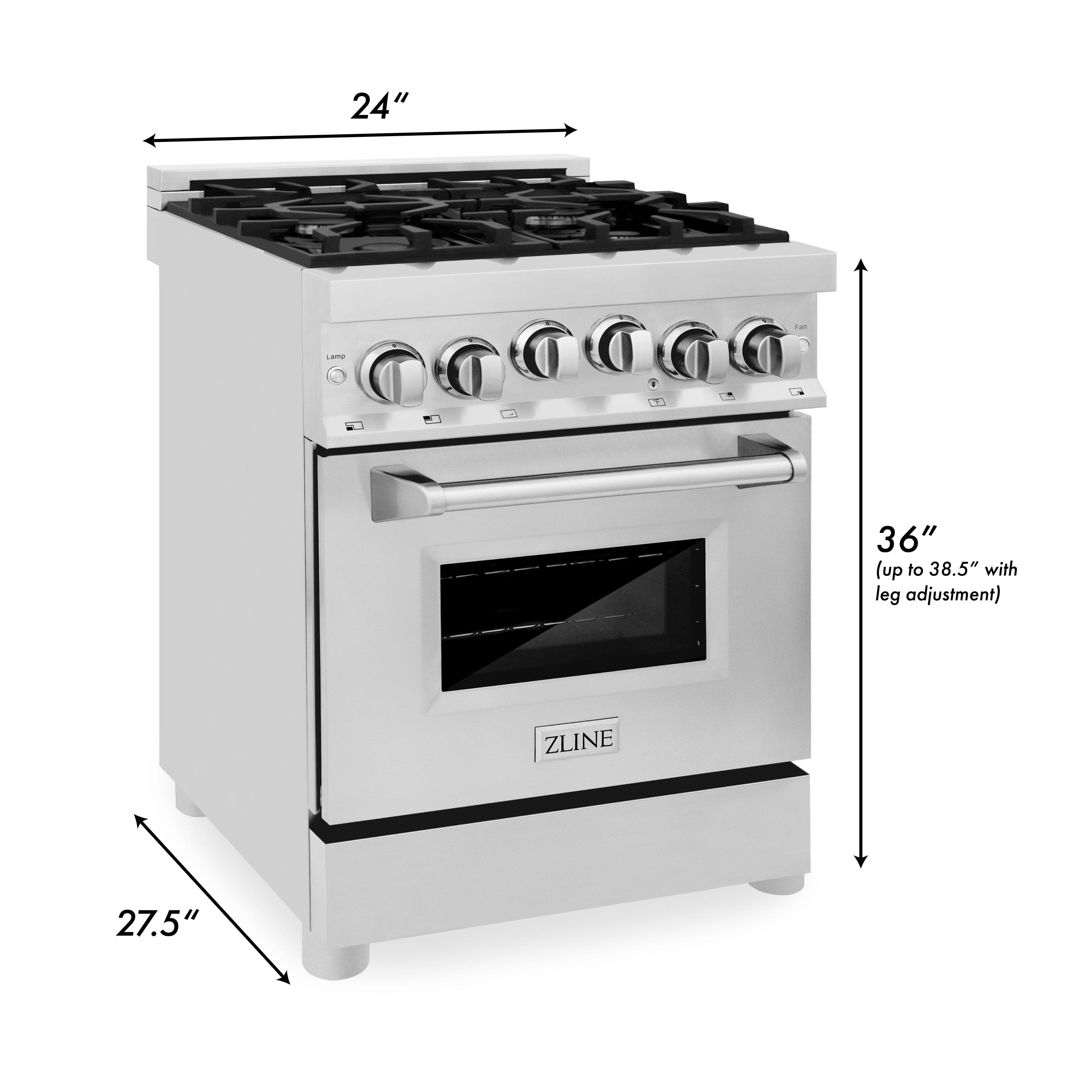 Zline RGWM24 Stainless Steel With White Matte Door