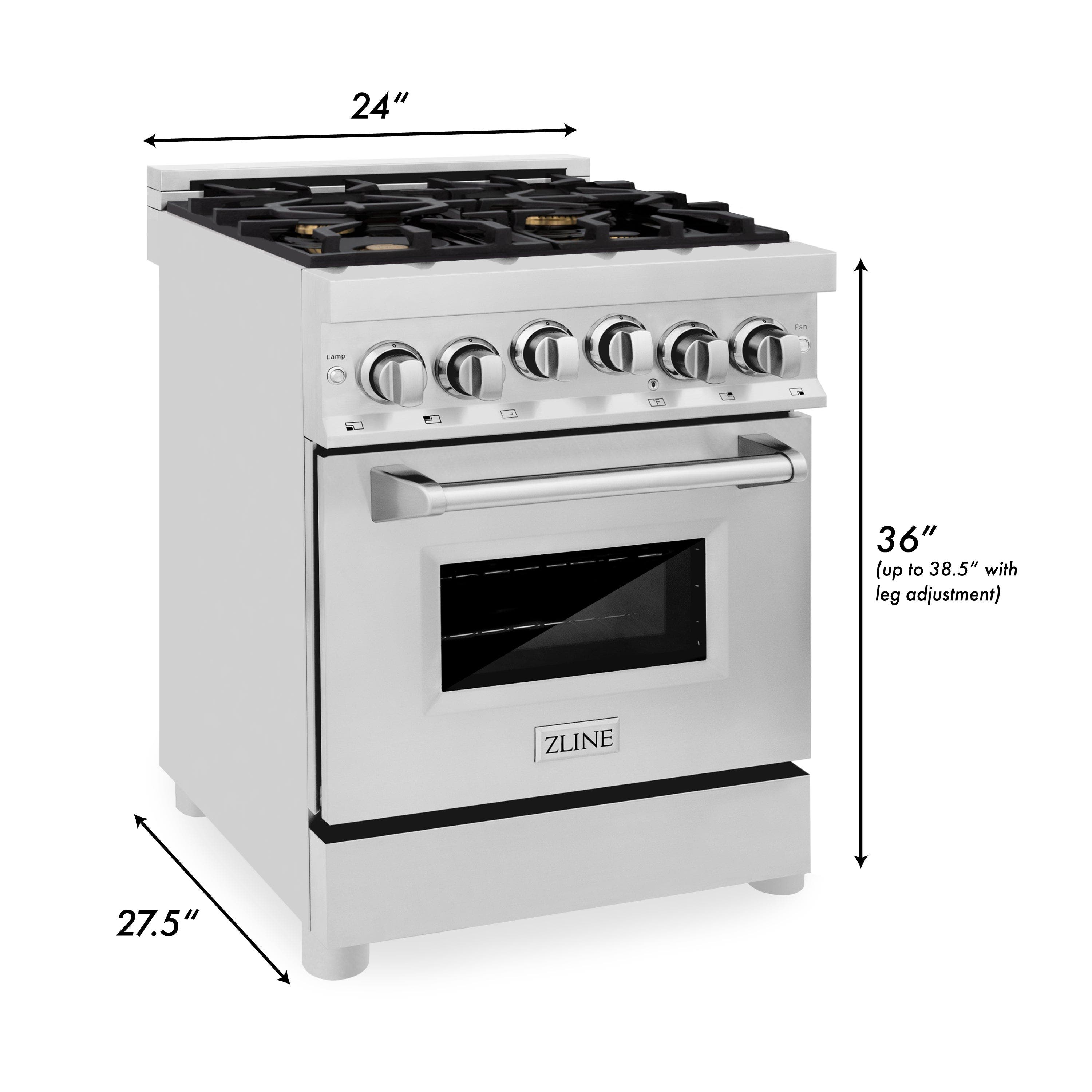 Zline RGWM24 Stainless Steel With White Matte Door