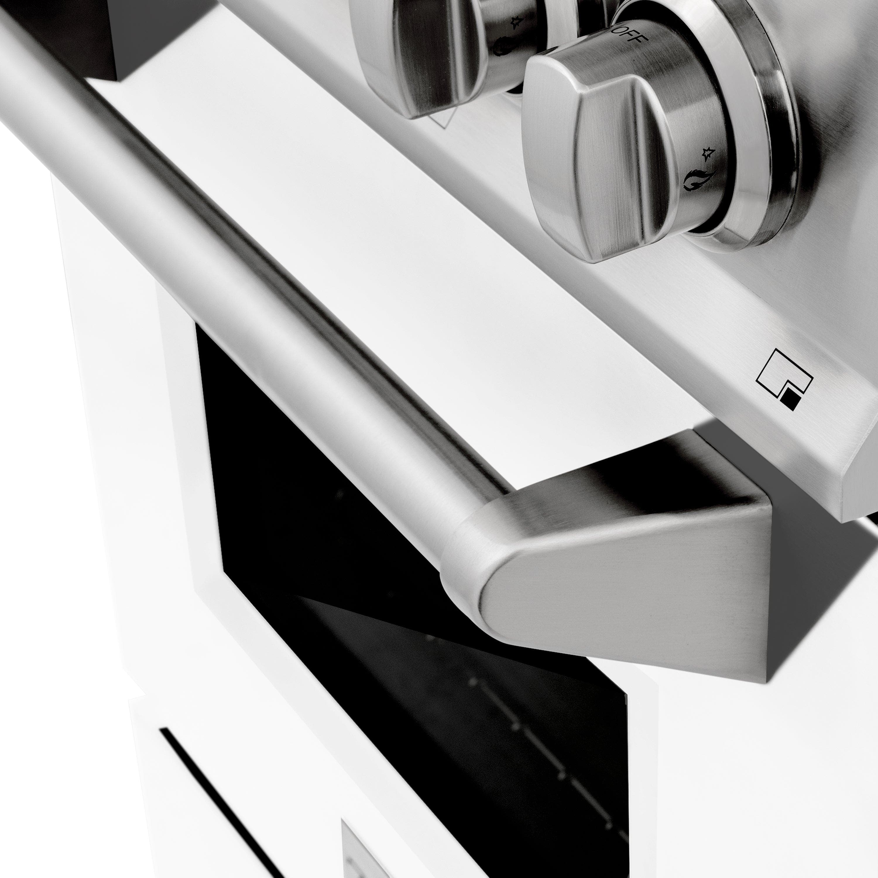 Zline RGWM24 Stainless Steel With White Matte Door