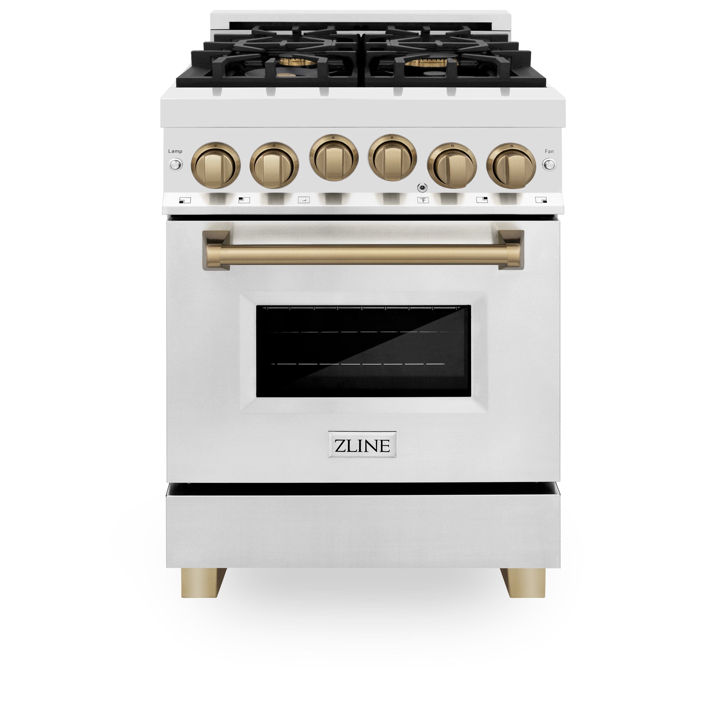 Zline RGZ24MB Stainless Steel With Matte Black Accents