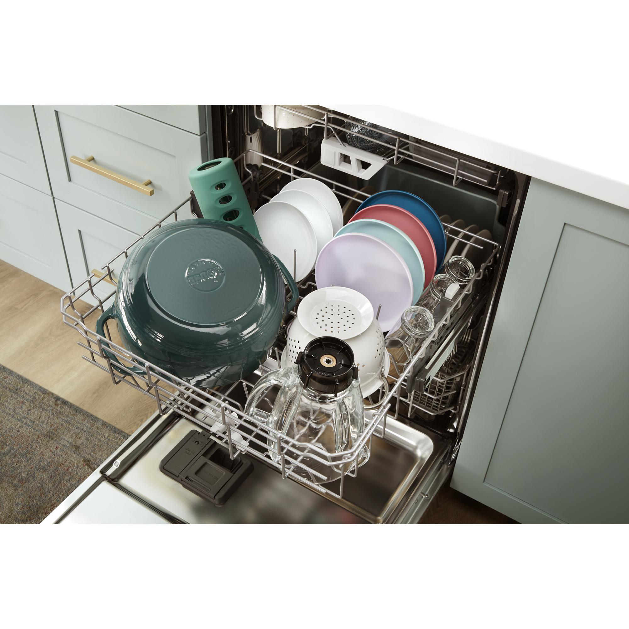 Whirlpool WDTA80SAKZ 24 Inch Built In Dishwasher Fingerprint