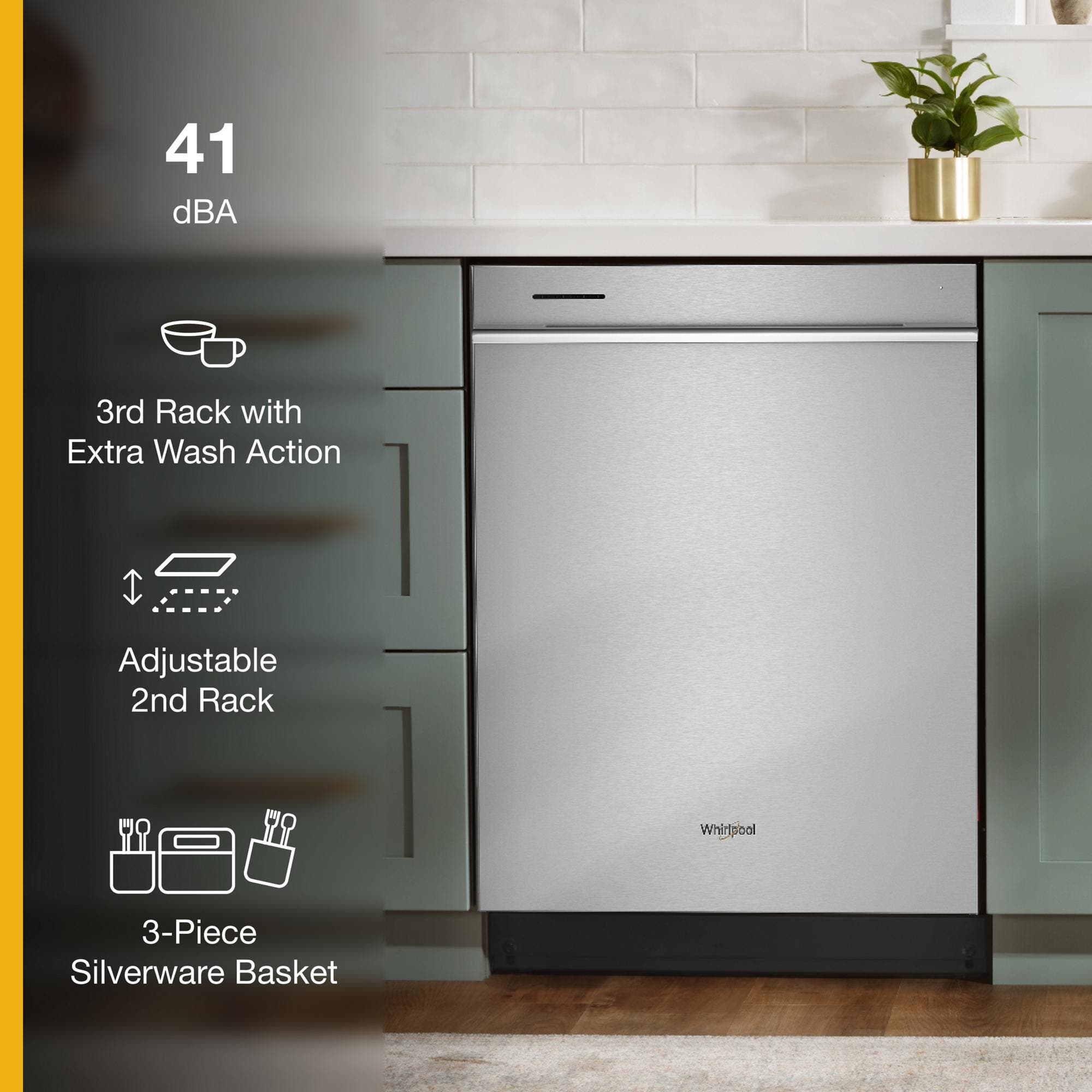 Whirlpool WDTA80SAKZ Fingerprint Resistant Stainless Steel