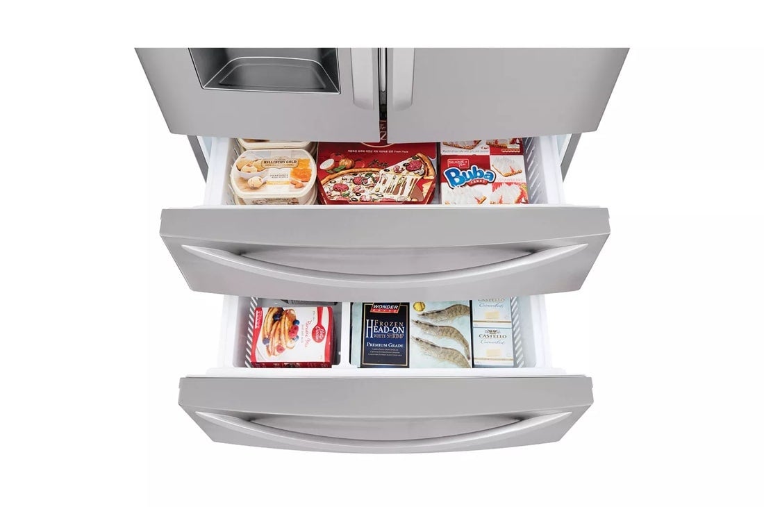 LG LMXS28626S 36 Inch 4-Door French Door Refrigerator Printproof