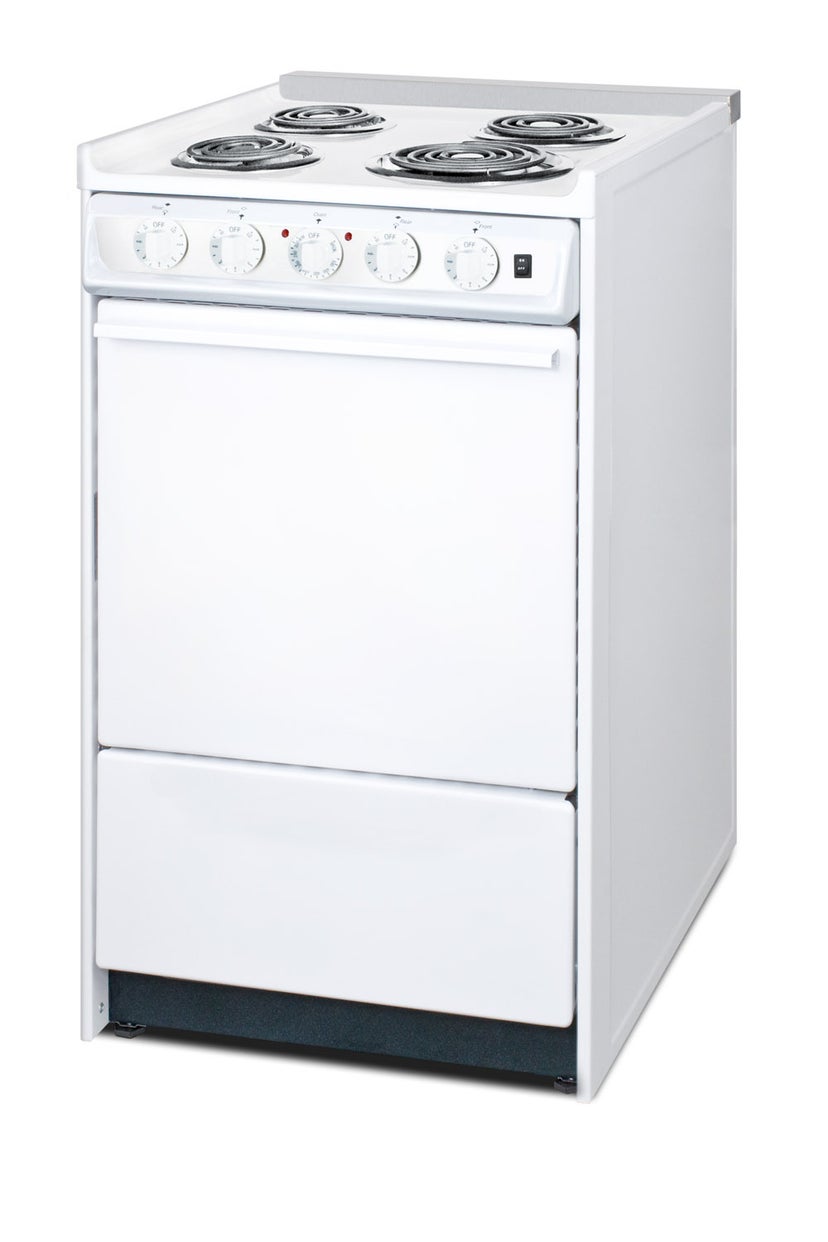 Summit WEM110R 20 Inch Slide-In Electric Range with 4 Coil Elemen...