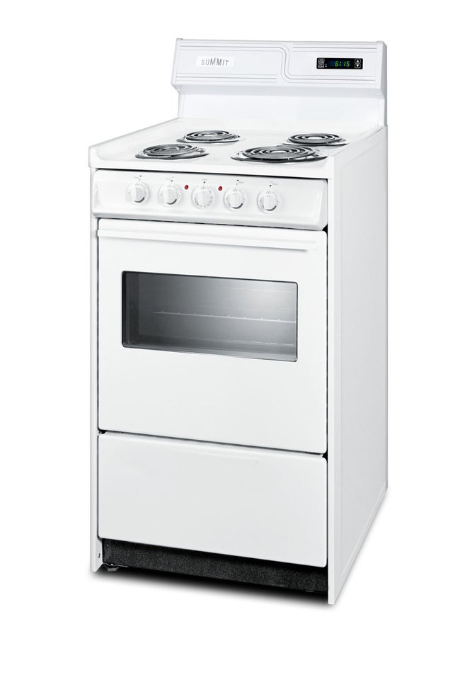 Summit WEM130KW 20 Inch Freestanding Electric Range with 4 Coil El...