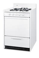 24 Inch Freestanding Gas Range with 4 Open Burners
