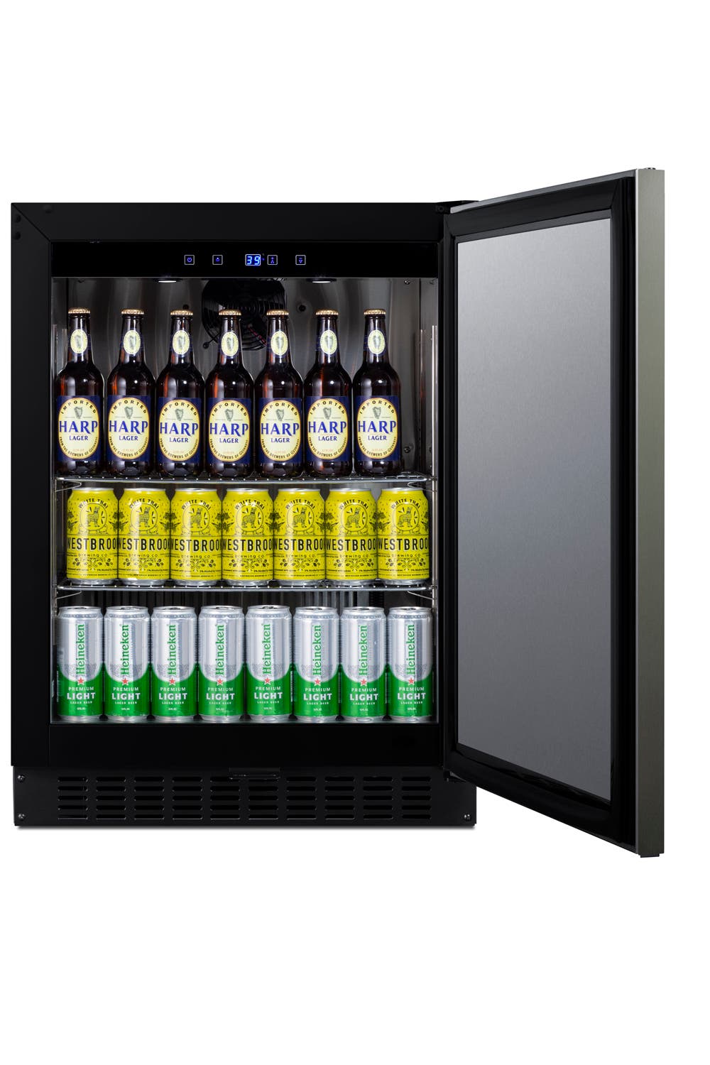 Summit ASDS2413KSHH Black Stainless Steel