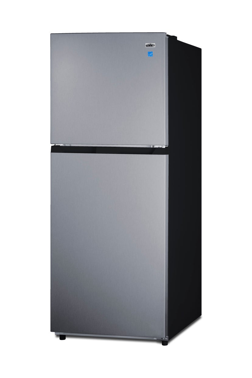 Summit FF1089PL 24 Inch Wide Top Mount Refrigerator-freezer: Stain...