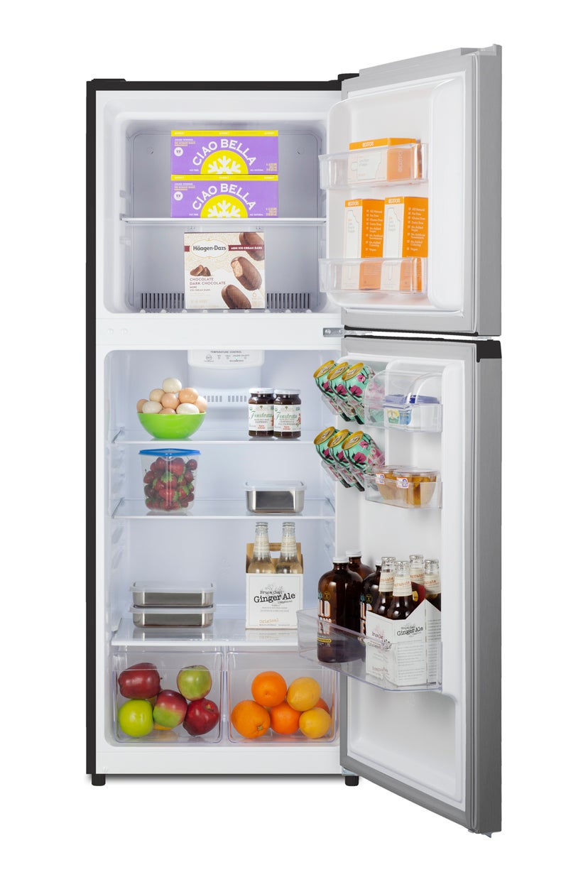 Summit FF1089PL 24 Inch Wide Top Mount Refrigerator-freezer: Stain...