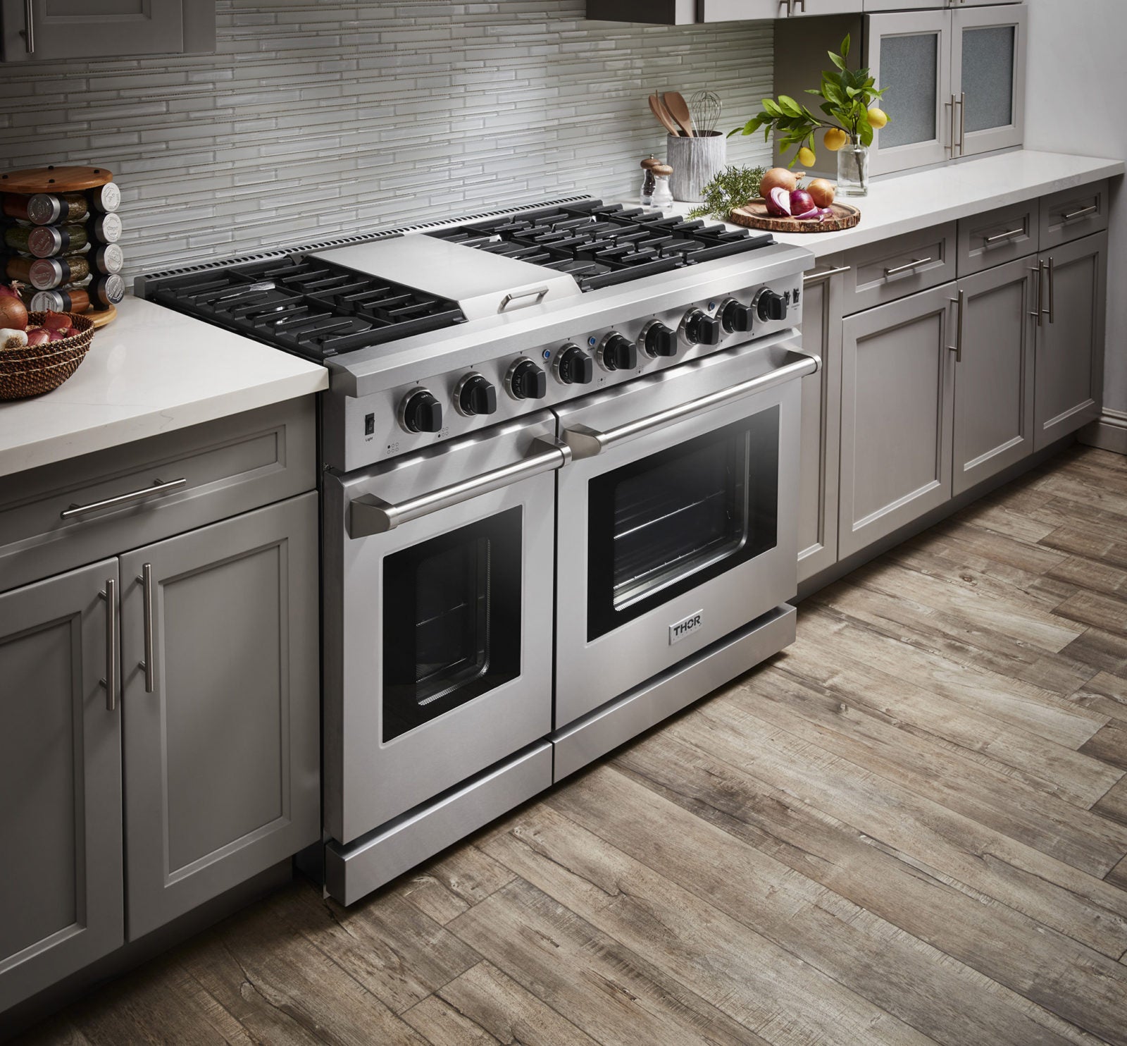 Thor LRG4807U 48 Inch Freestanding Gas Range LRG Series: Stainless