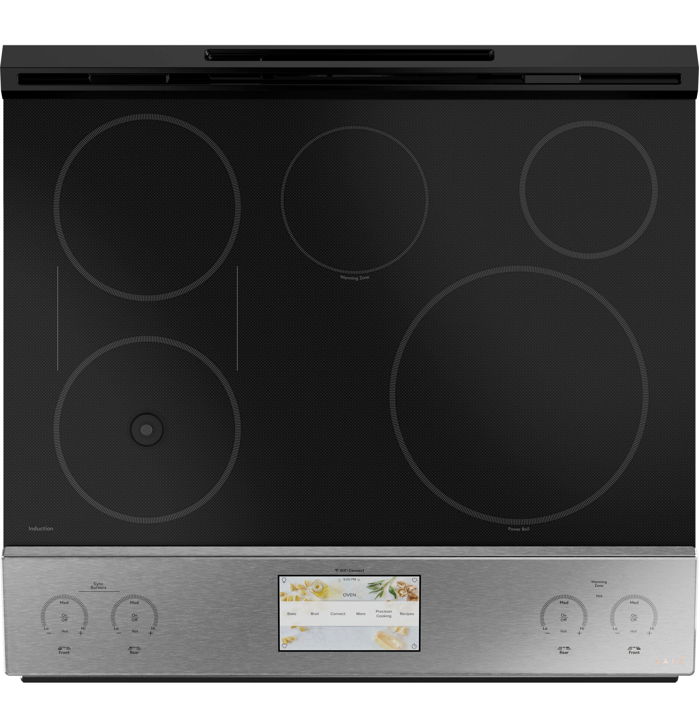 Cafe CHS90XM2NS5 Stainless, Glass Integrated