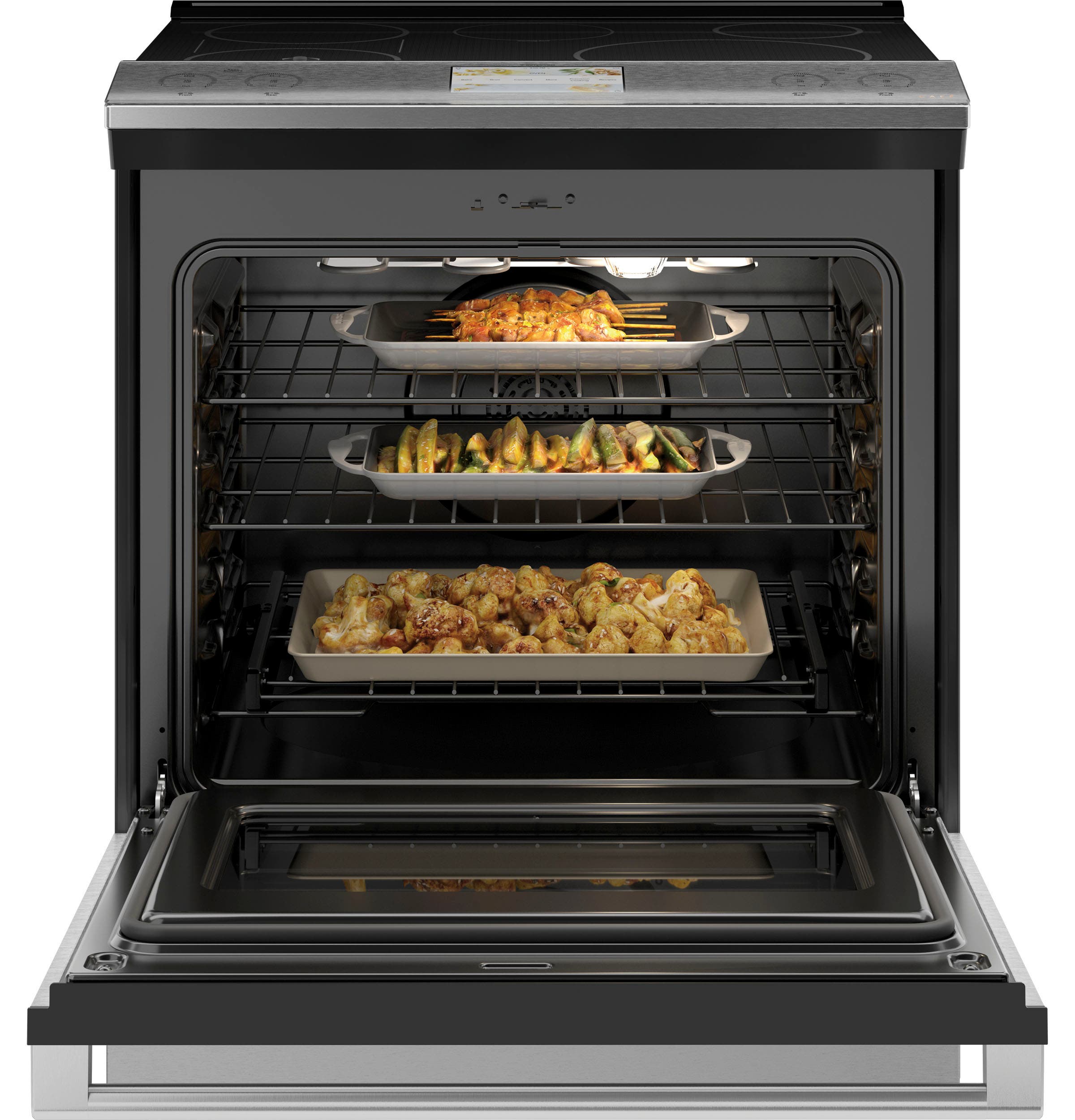 Cafe CHS90XM2NS5 Stainless, Glass Integrated