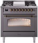 Nostalgie II 36 Inch Dual Fuel Natural Gas Freestanding Range