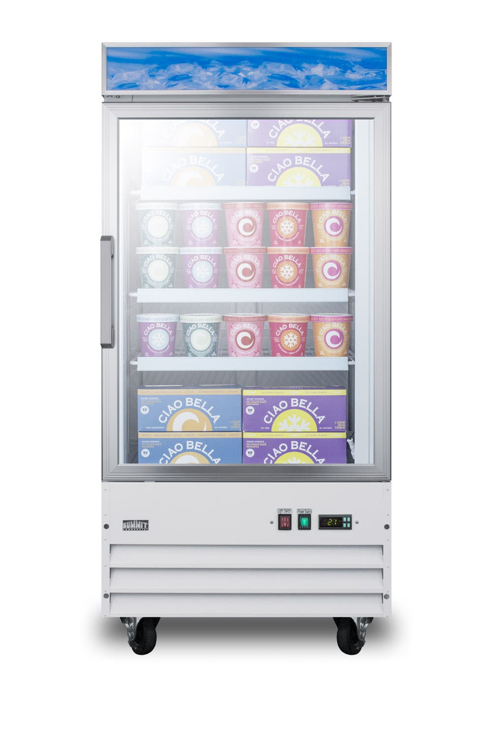 Summit SCFU1211 Stainless Steel/White