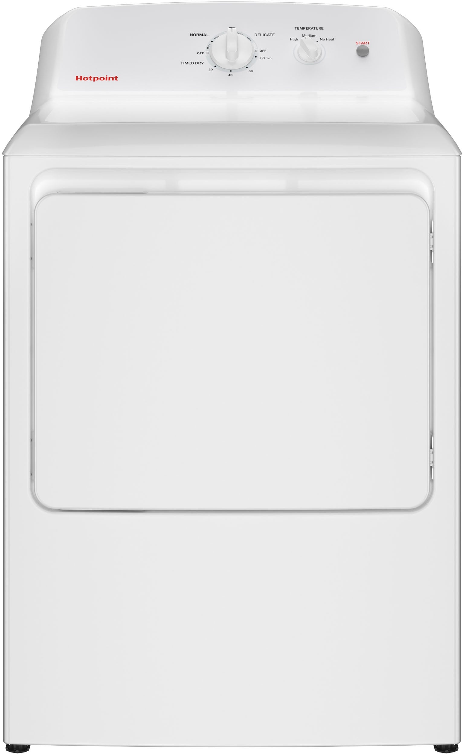 Hotpoint HTX26EASWWW 6.2 cu. ft. Capacity aluminized alloy