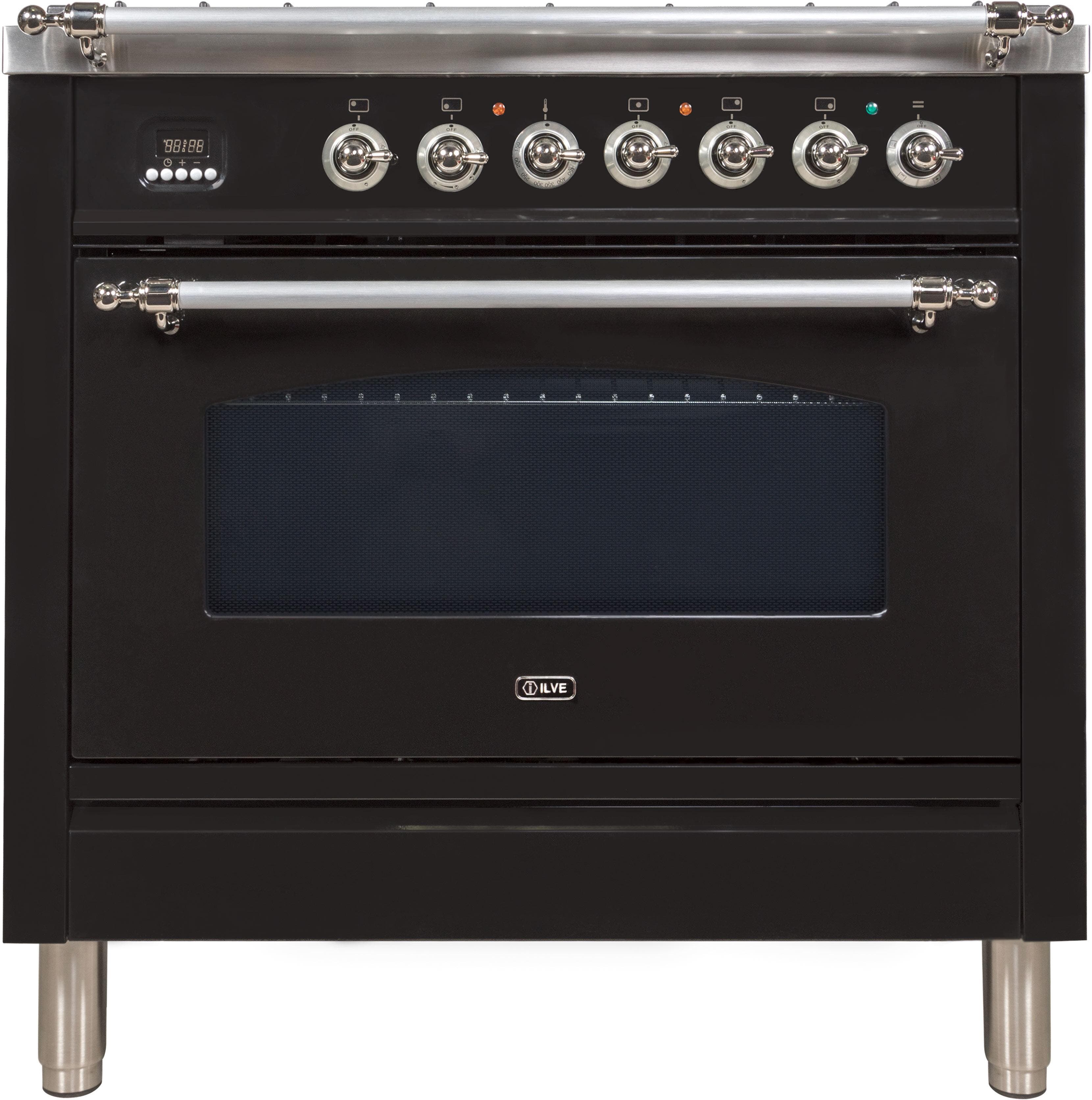 Ilve UPN90FDVGGNX Gloss Black