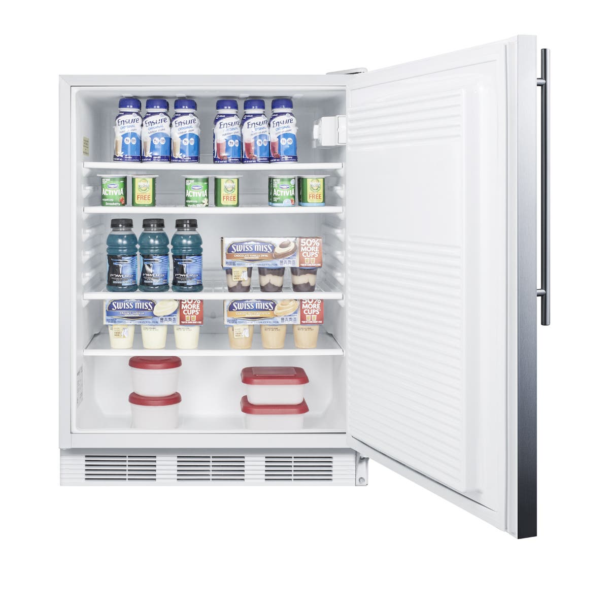 Summit FF7WBISSHVADA Stainless Steel, Vertical Handle