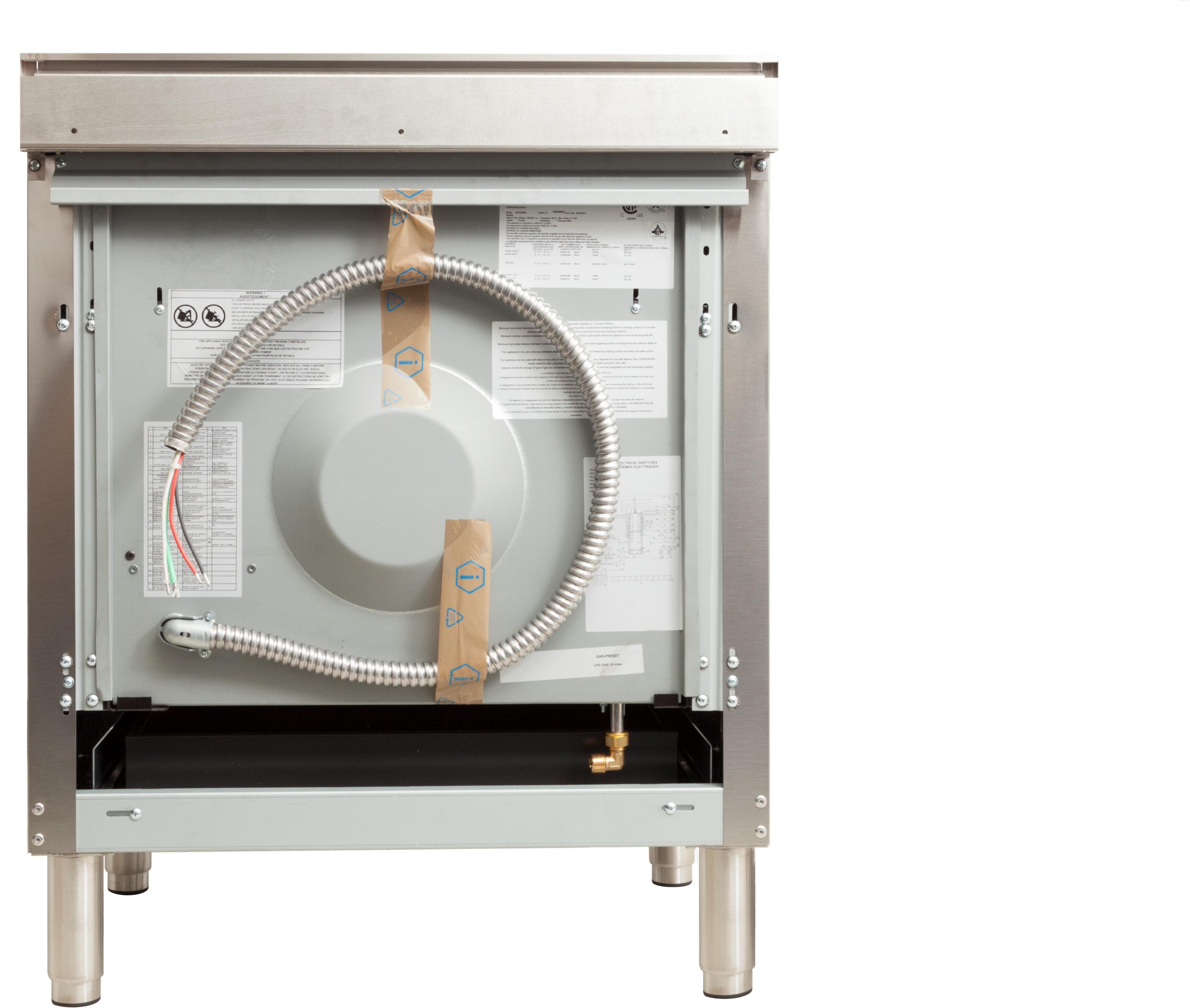 Ilve UPN76DMPB Natural Gas In White W/ Brass Trim