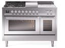 48 inch Dual Fuel Range Gas Burner Top and Electric Ovens